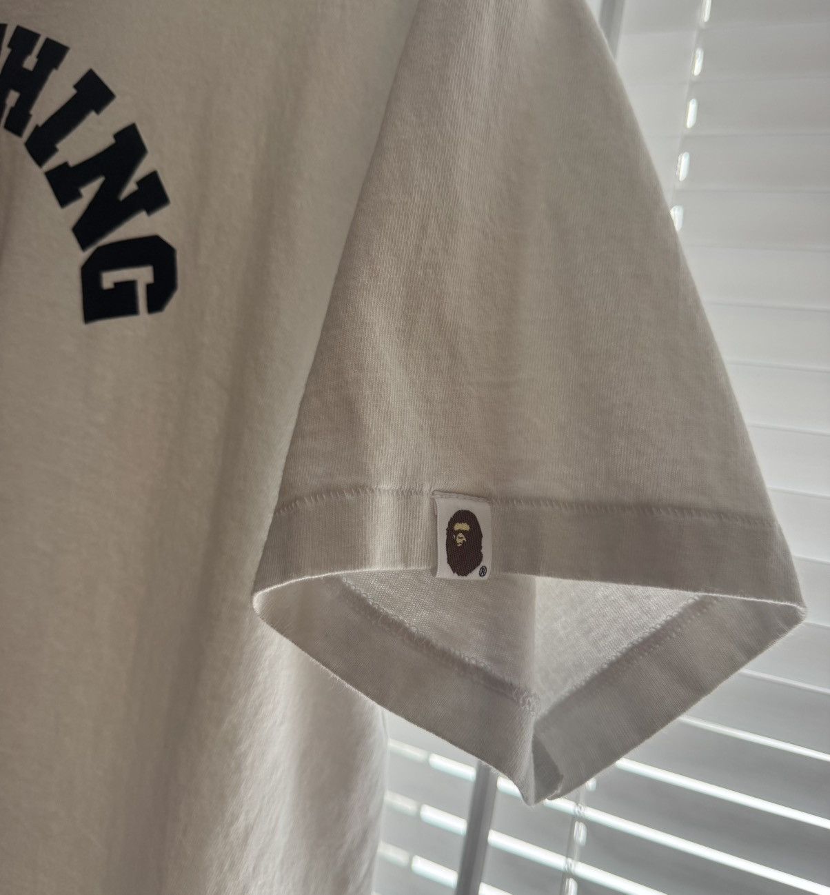 Bape BAPE Color Camo College Tee 'White/Navy' Size US L / EU 52-54 / 3 - 2 Thumbnail