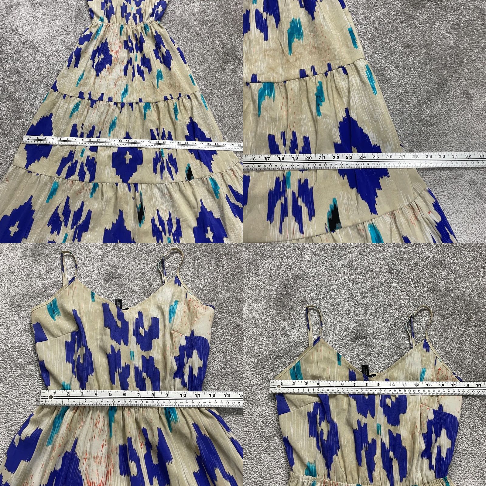 AQUA Aqua Dress Womens XS Multi Pattered Spaghetti V-Neck Maxi Long Size XS / US 0-2 / IT 36-38 - 8 Thumbnail
