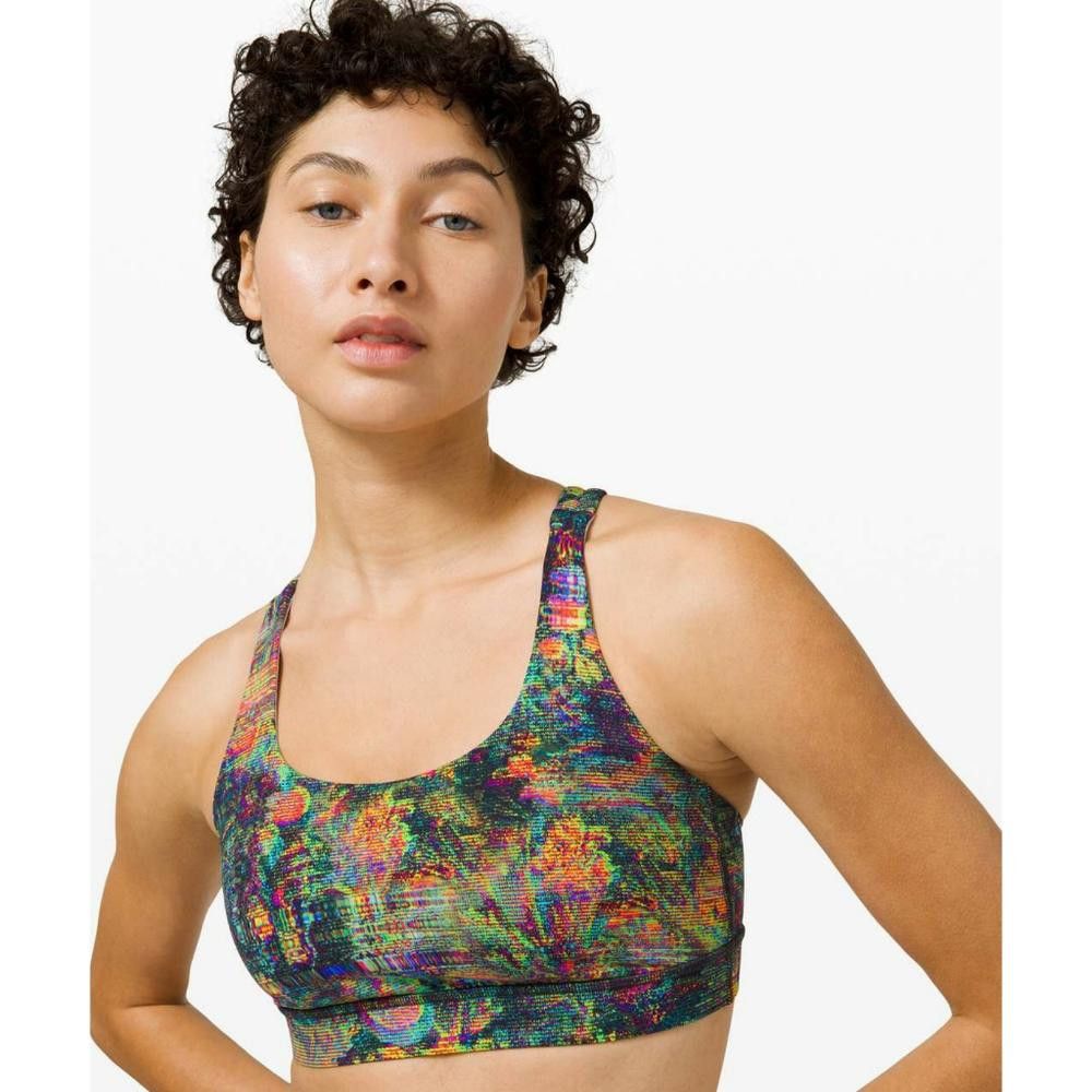 Lululemon Lululemon | Glitch Tapestry StarLight | Energy Sport Bra Size ONE SIZE - 4 Thumbnail