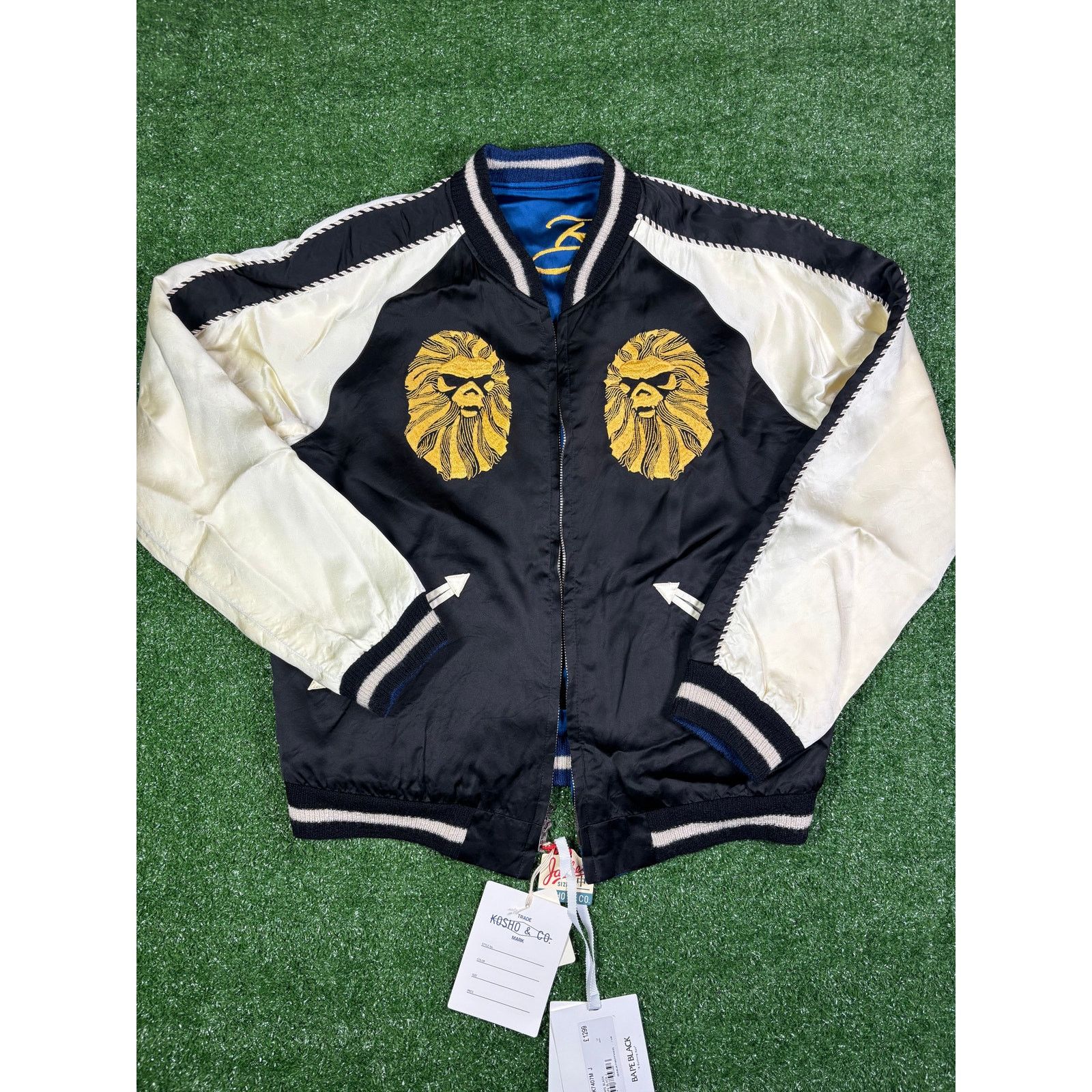Bape Bape Black Reversible Satin Mural Bomber Size Medium Size US M / EU 48-50 / 2 - 7 Thumbnail