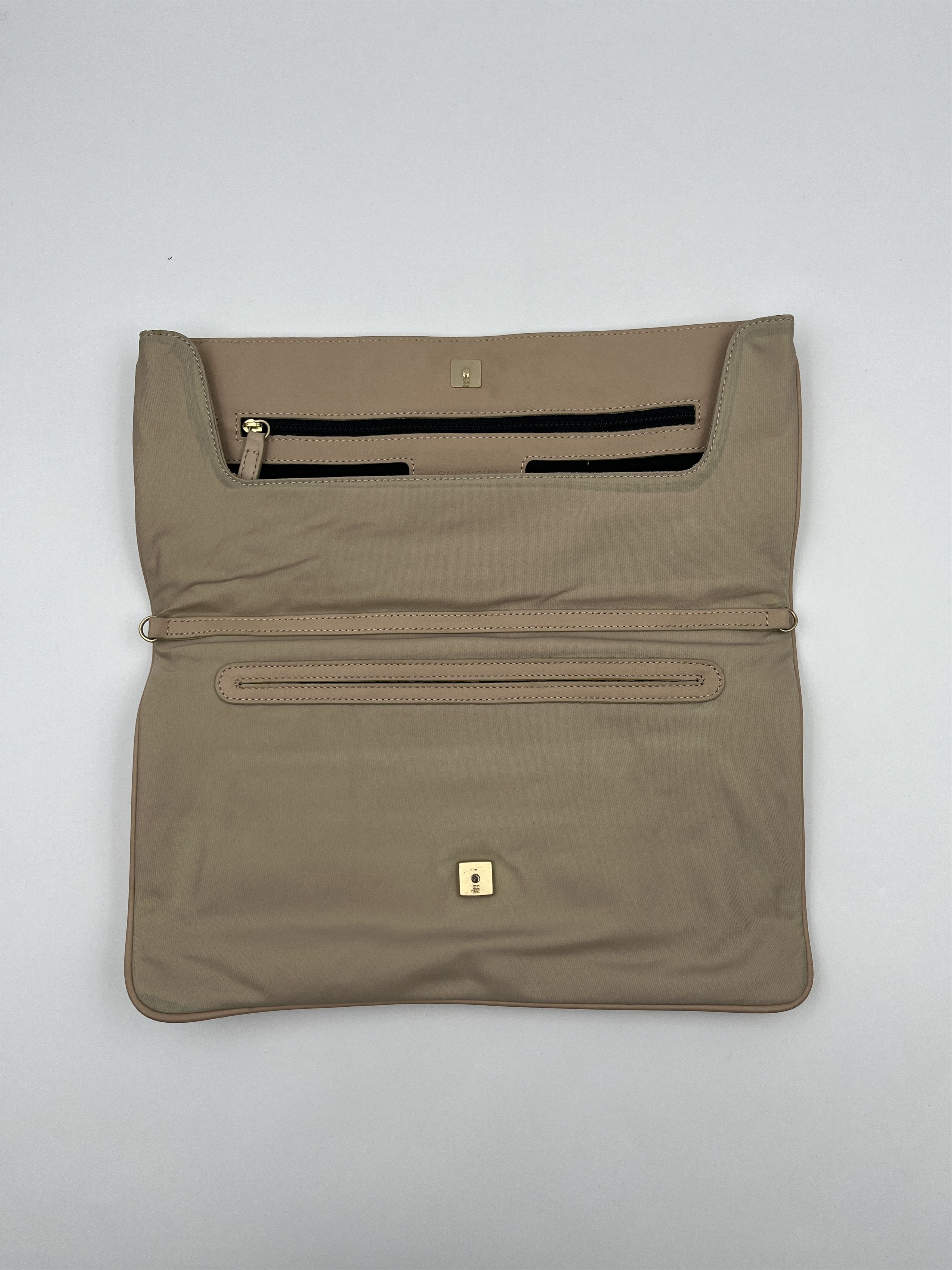 Givenchy Givenchy Beige Nylon Clutch Embellished With Yellow Crystal Size ONE SIZE - 3 Thumbnail