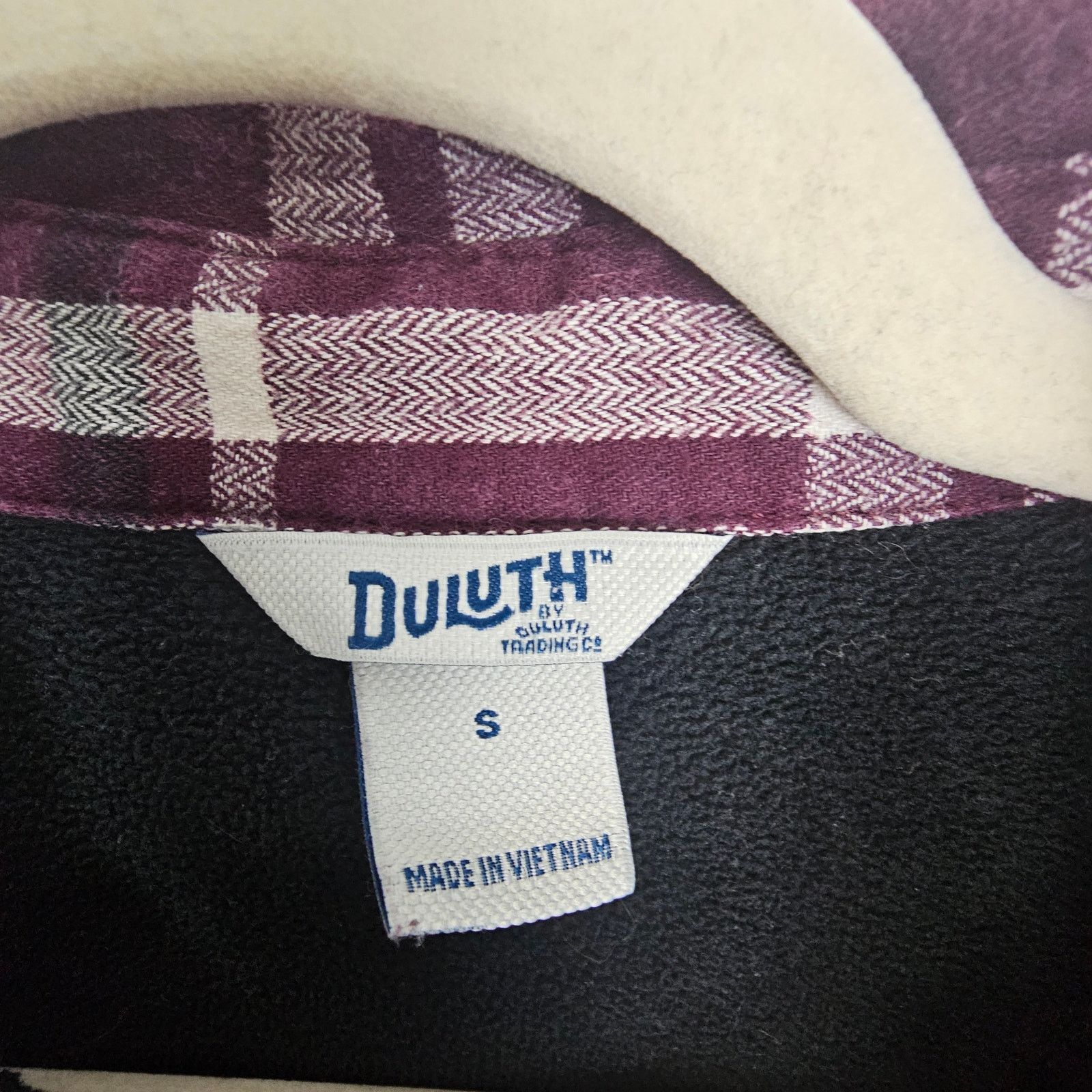 Duluth Trading Company Duluth Trading Co Fleece Lined Shacket Purple Plaid Snap Up Size S / US 4 / IT 40 - 7 Thumbnail