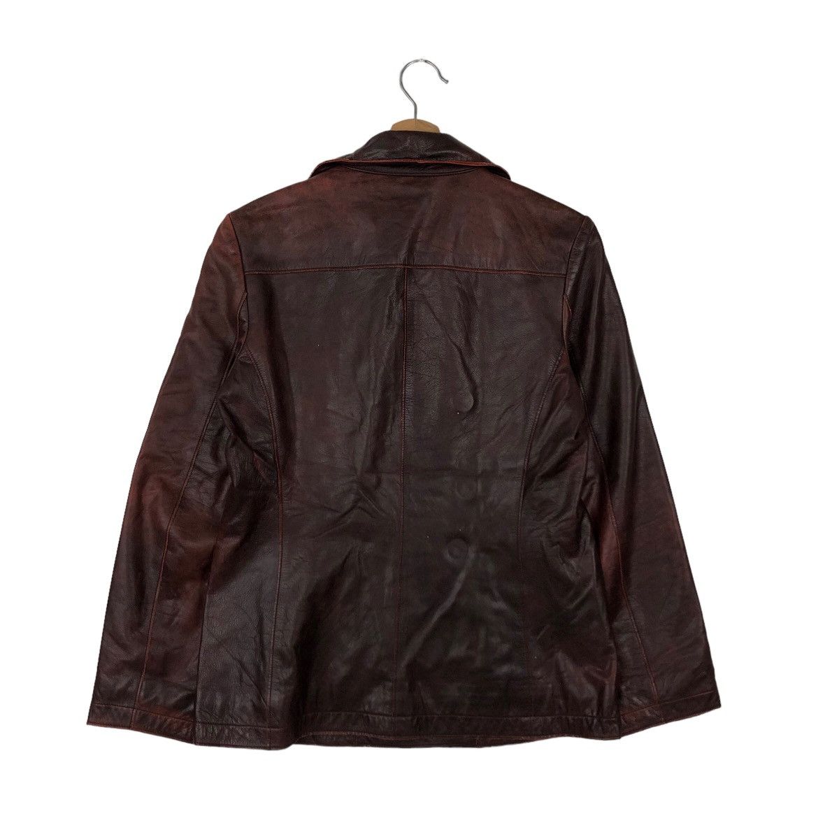 Japanese Brand VINTAGE BIKER LEATHER JACKET DOUBLE BREAST ACIDE JAPAN MADE Size US M / EU 48-50 / 2 - 7 Thumbnail