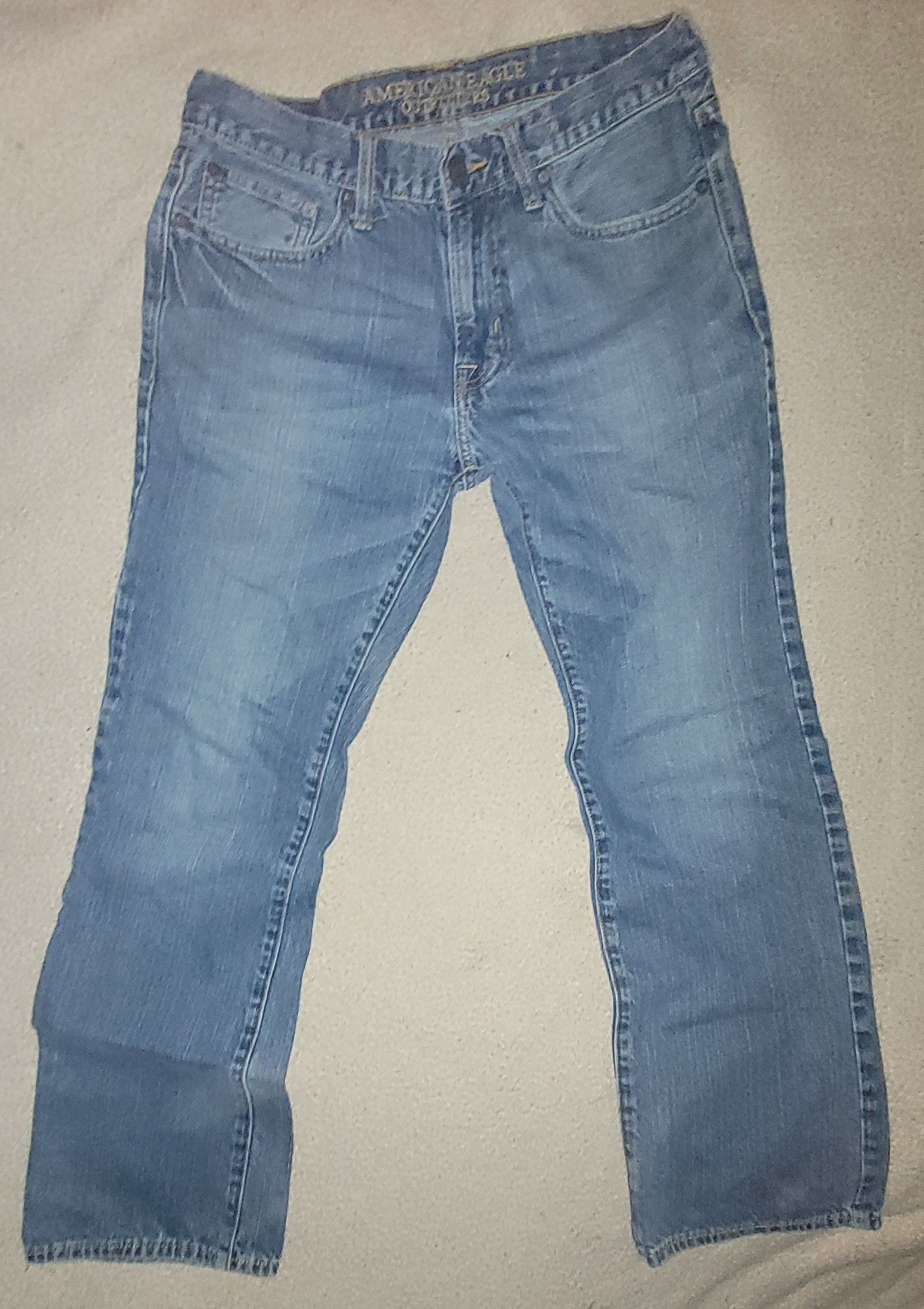 American Eagle Outfitters American Eagle Dark Washed Blue Jeans Size US 30 / EU 46 - 2 Thumbnail