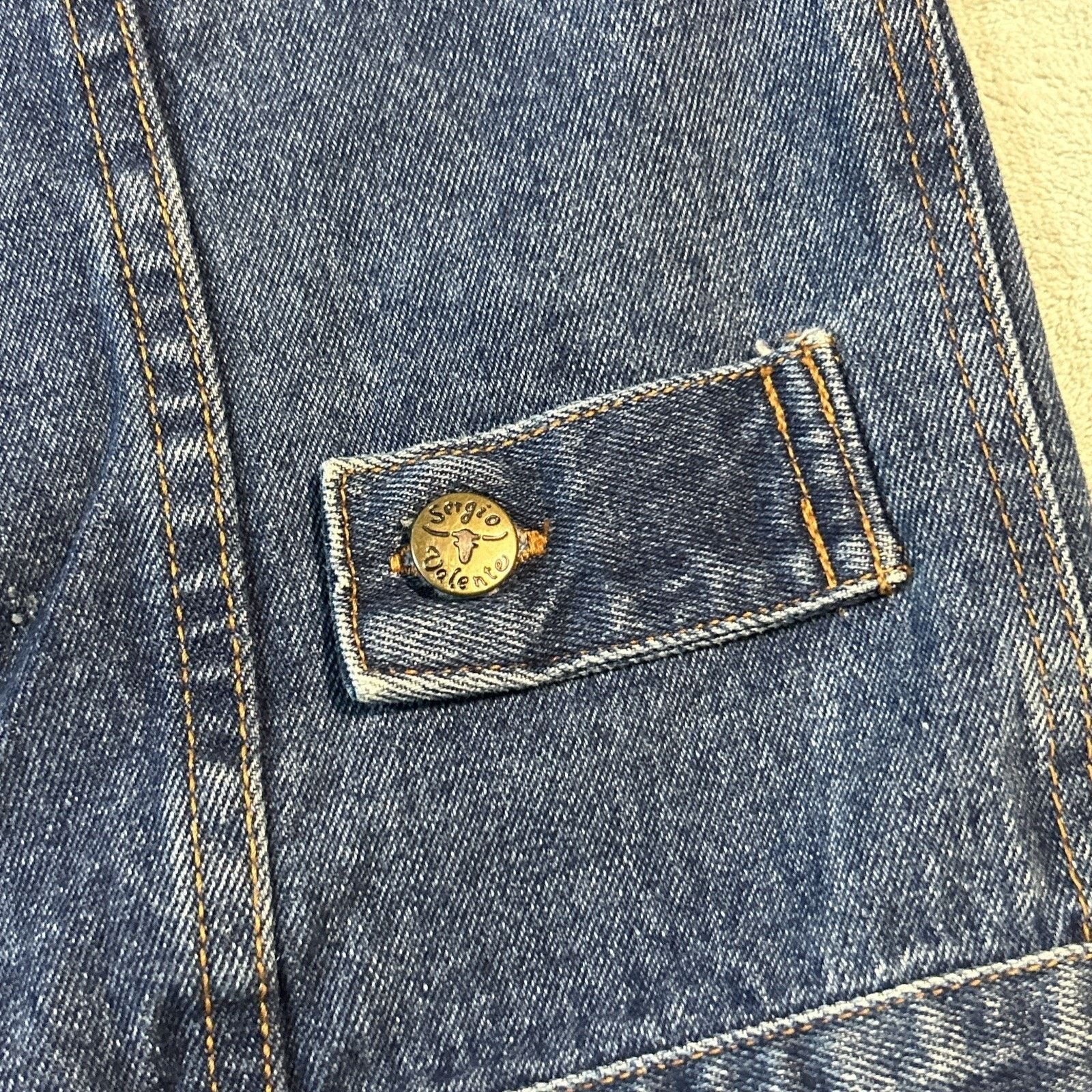 Levi's Denim Barn Jacket Native Paint Women 1X Sergio Valente Chore Size XL / US 12-14 / IT 48-50 - 3 Thumbnail