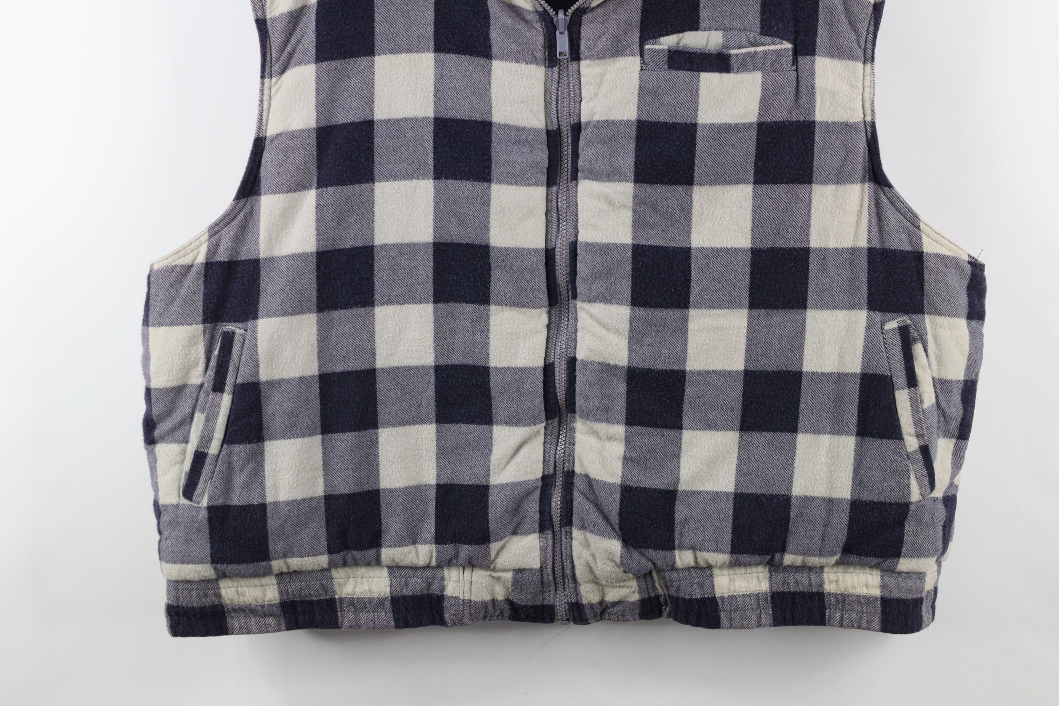 Vintage Vintage 90s Streetwear Reversible Puffer Vest Jacket Gray Size US XXL / EU 58 / 5 - 3 Thumbnail