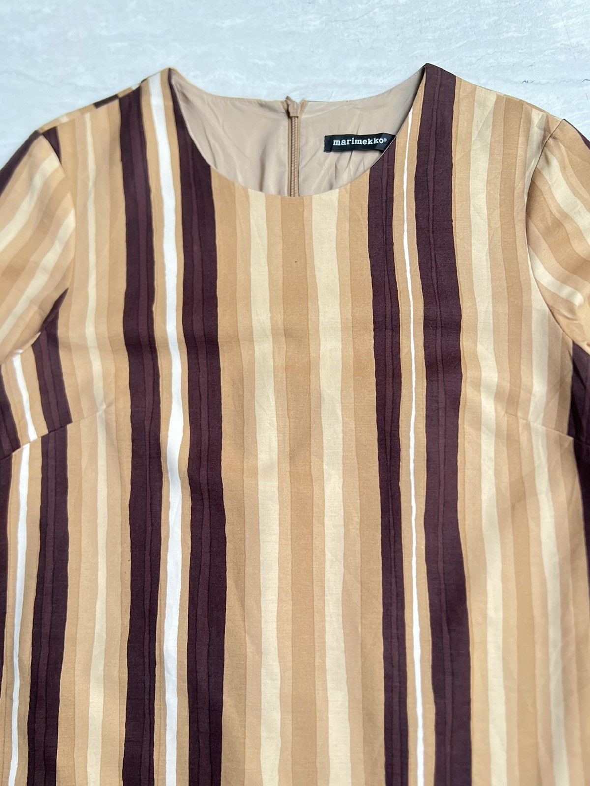 Marimekko MARIMEKKO Striped Midi Dress Size XS / US 0-2 / IT 36-38 - 8 Thumbnail