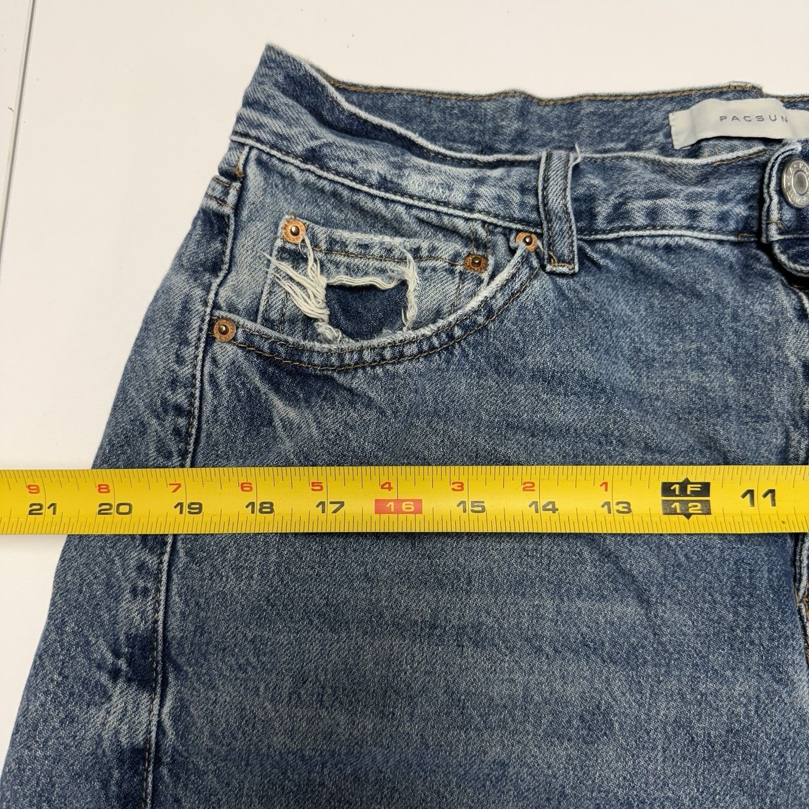 Pacsun Pacsun Extreme Baggy Jeans Mens Blue Denim Relaxed Fit Size US 34 / EU 50 - 8 Thumbnail