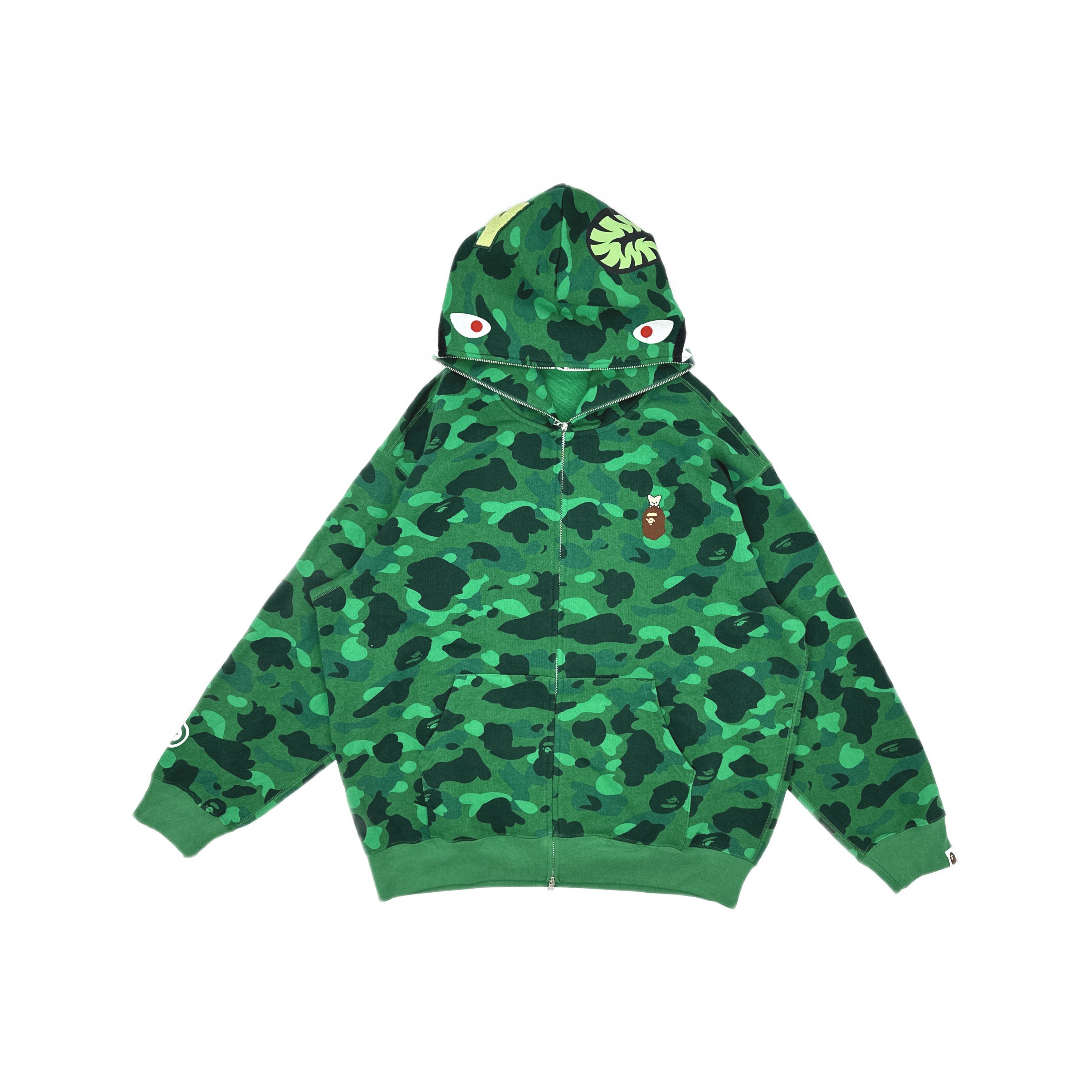 Bape A Bathing Ape Stray Kids Shark Camo Zip Hoodie 2XL Size US XXL / EU 58 / 5 - 1 Thumbnail