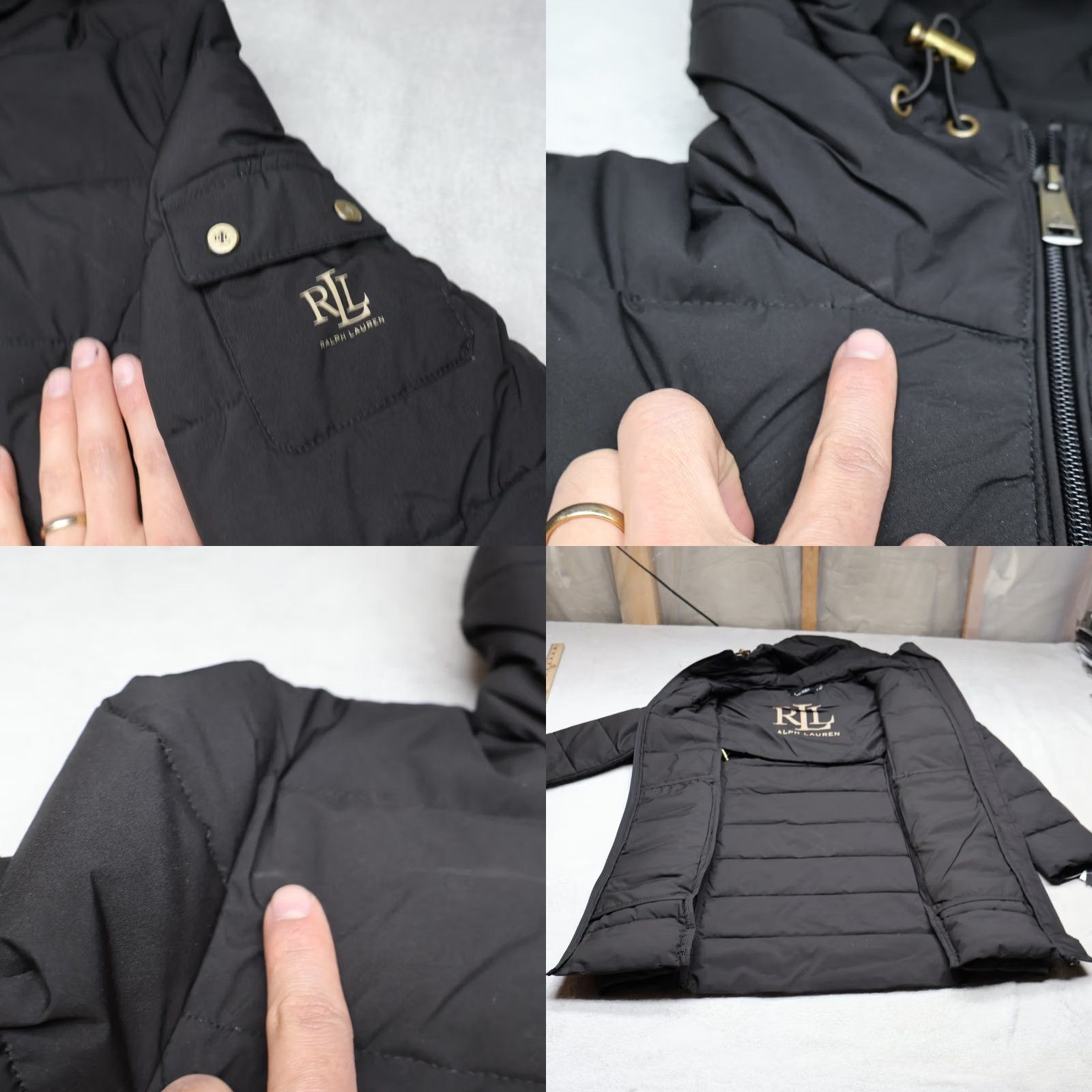 Ralph Lauren Lauren Ralph Lauren Puffer Jacket Women Petite Small Black Quilted Winter Designer NWD Size S / US 4 / IT 40 - 8 Thumbnail