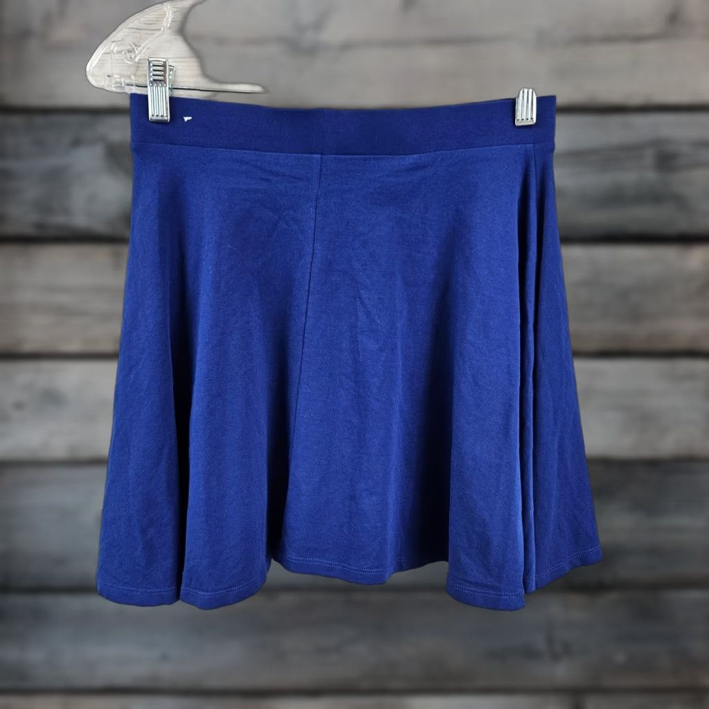 Victoria's Secret Viktoria's Secret Pink Womens Skirt Sz Medium Solid Blue Cotton Blend Pull On Size 32" / US 10 / IT 46 - 1 Thumbnail