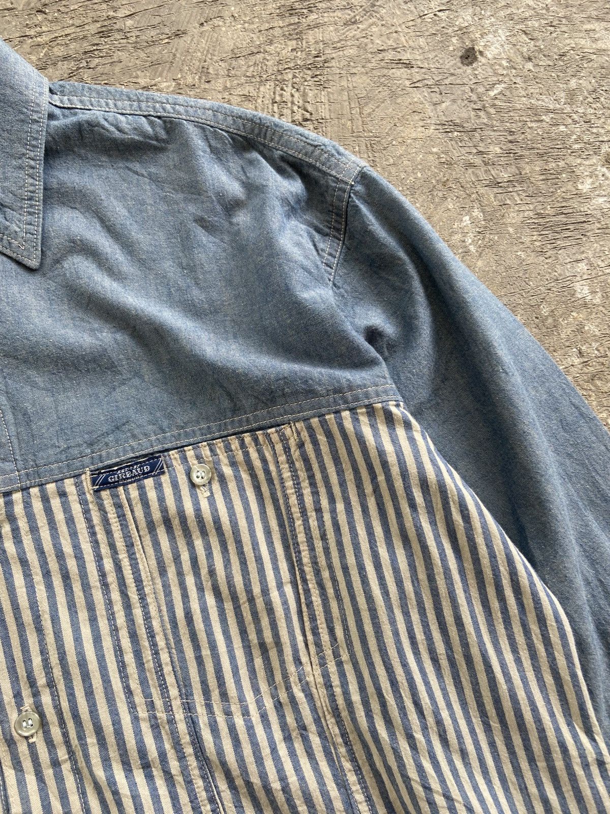 Marithe + Francois Girbaud 1990s Marithe Francois Girbaud - Double Pocket Button Shirt Size US L / EU 52-54 / 3 - 8 Thumbnail