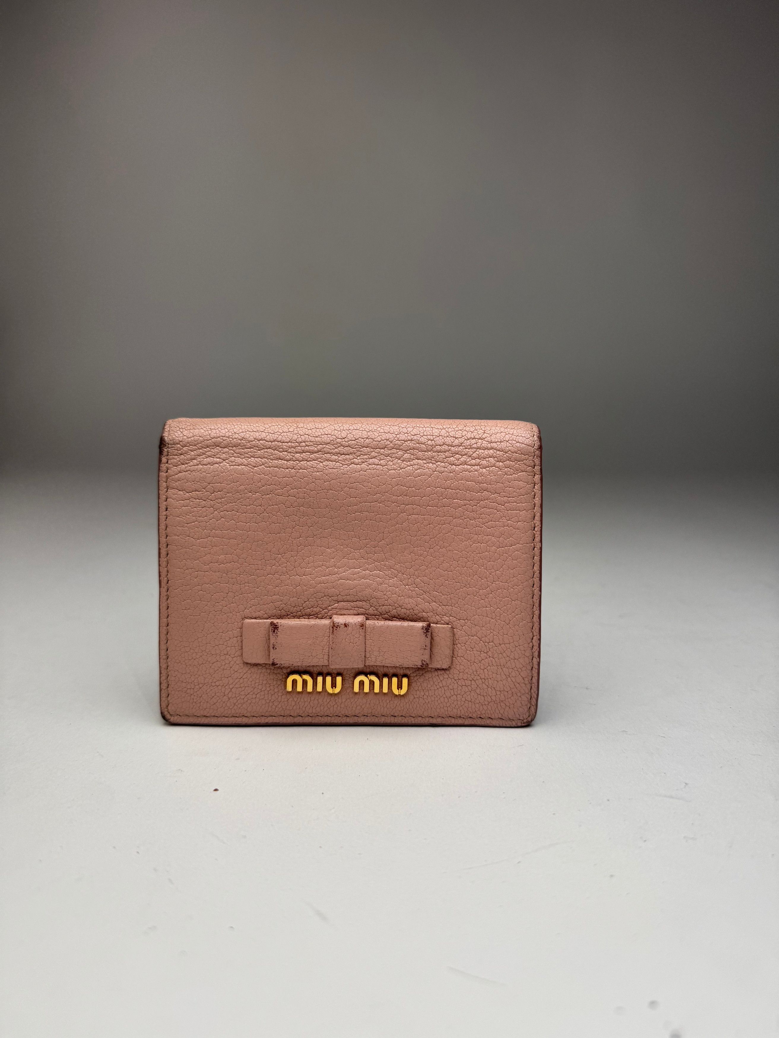 Vintage Leather wallet pink
