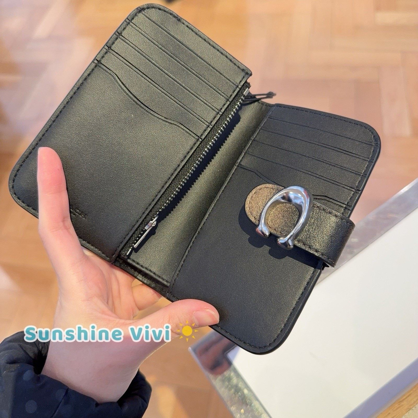 Coach NWT Coach Tabby Wallet Loved Leather CBF57 Black Brown Size ONE SIZE - 5 Thumbnail
