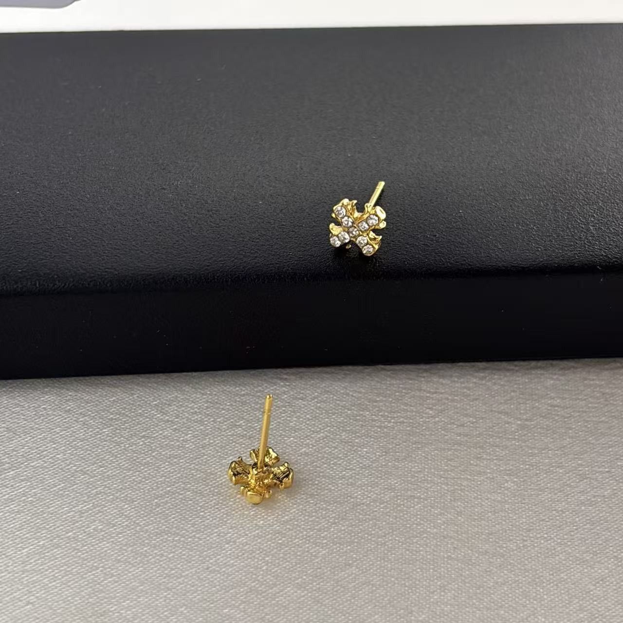 Other 6mm CZ Cross Stud Earrings for Men Women Size ONE SIZE - 3 Thumbnail