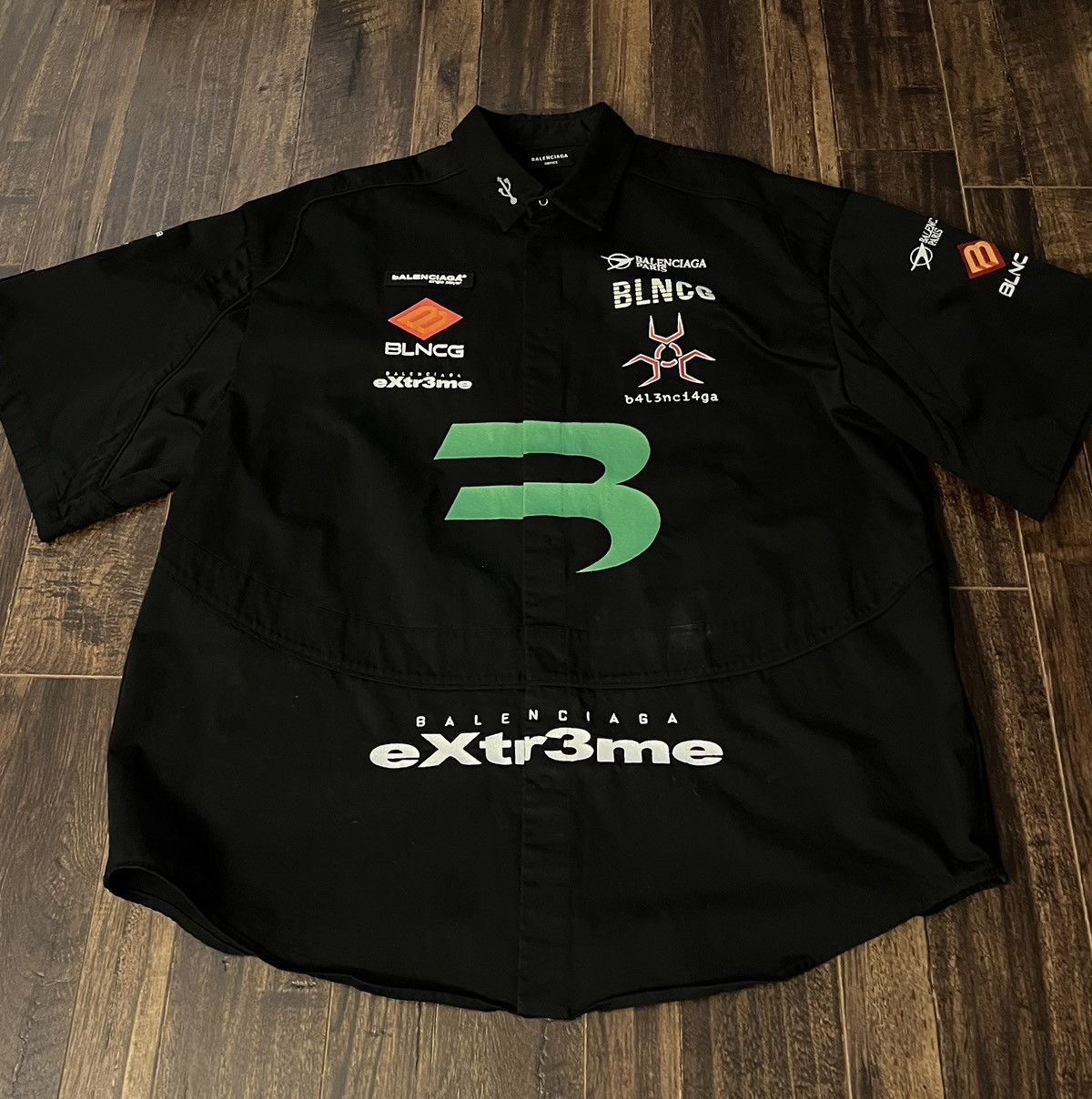 image of Sample Balenciaga Gamer Shirt in Black, Men's (Size Large)