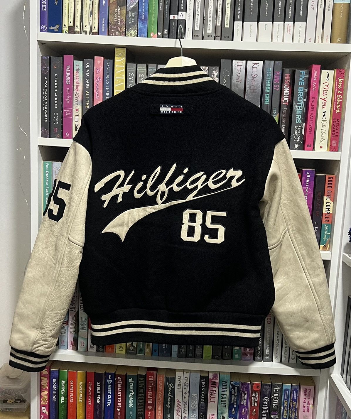 Tommy Hilfiger Tommy Hilfiger Leather Varsity Jacket Size US L / EU 52-54 / 3 - 2 Thumbnail