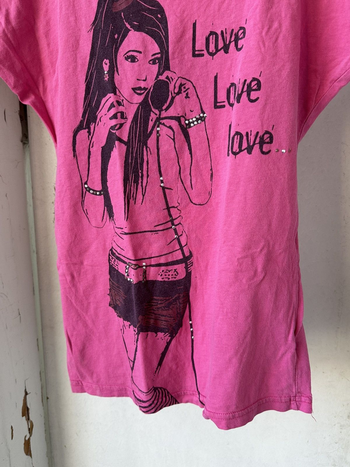 Japanese Brand × Vintage Vintage Printed Pink Short Sleeve Tee Size M / US 6-8 / IT 42-44 - 3 Thumbnail