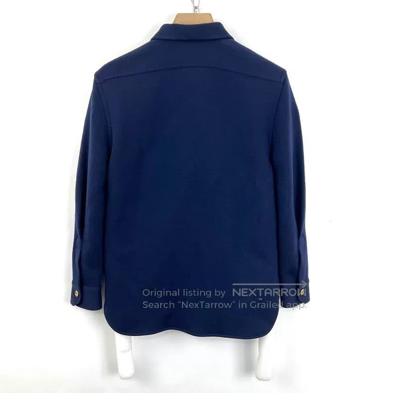 Saint Laurent Paris Saint Laurent Paris Navy Blue Gold Thread Embroidered Logo Size XXS / US 00 / IT 34 - 2 Thumbnail