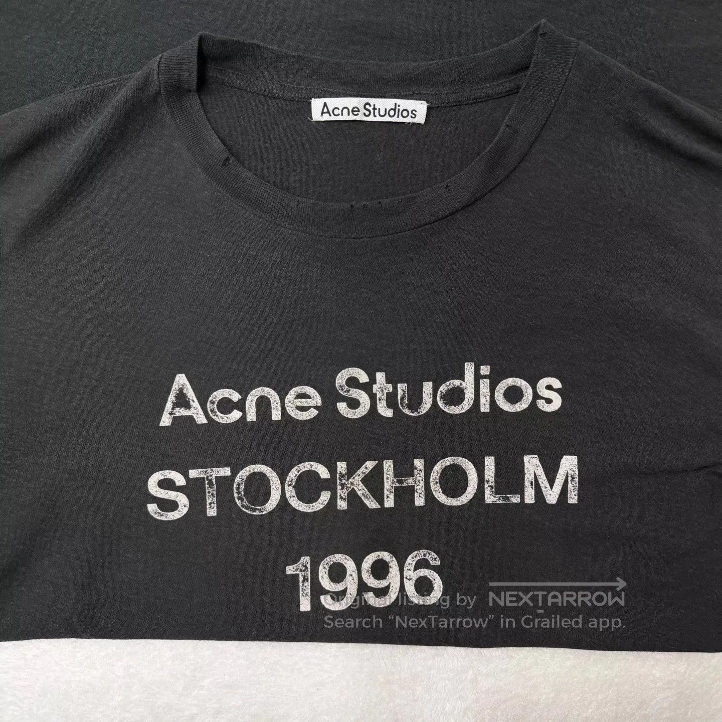 Acne Studios Black Long Sleeve Stockholm 1996 Print Shirt. Size US L / EU 52-54 / 3 - 4 Thumbnail