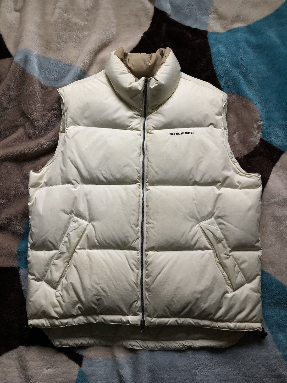 Tommy Hilfiger × Vintage Vintage 90’s TOMMY HILFIGER Duck Down Puffer Vest Size US L / EU 52-54 / 3 - 1 Thumbnail