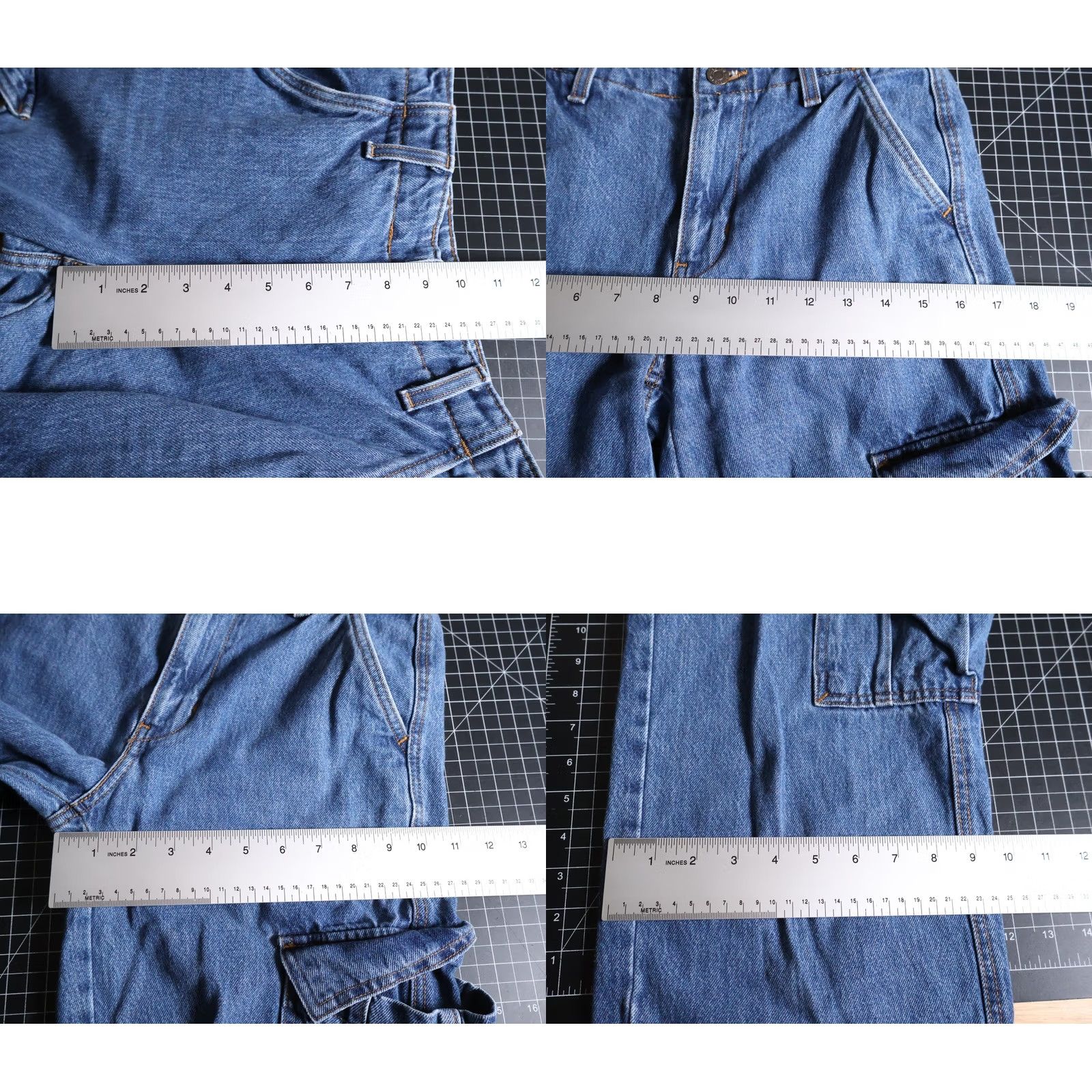 Levi's Levi's '94 Baggy Fit Cargo Jeans Women's 23 Blue Loose Fit Grunge 90s Hipster Retro (27 x 31) Mens Womens Size 40" / US 18 - 8 Thumbnail