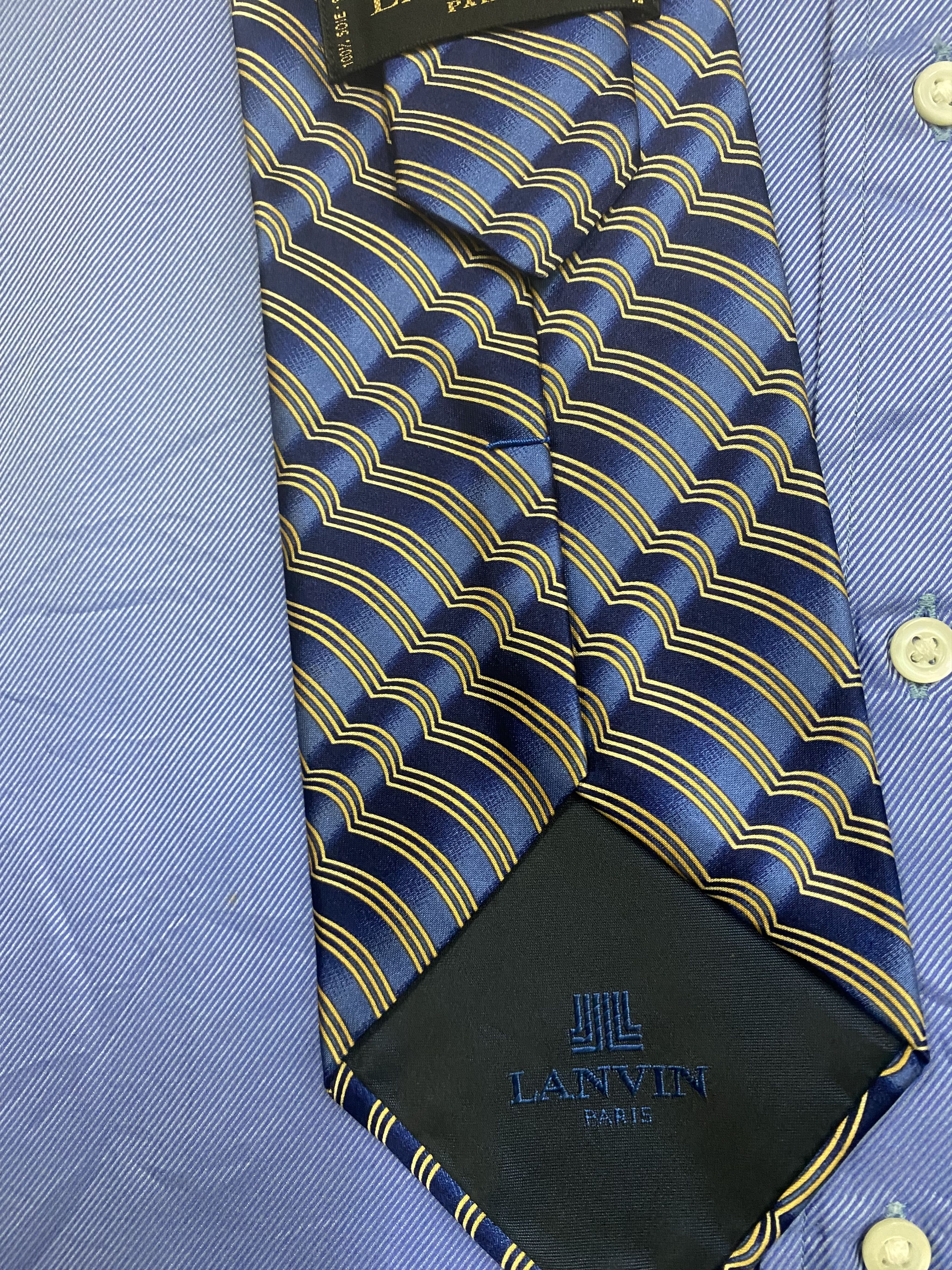 Lanvin NWT Lanvin Button Up with Neck Tie Size US M / EU 48-50 / 2 - 12 Thumbnail