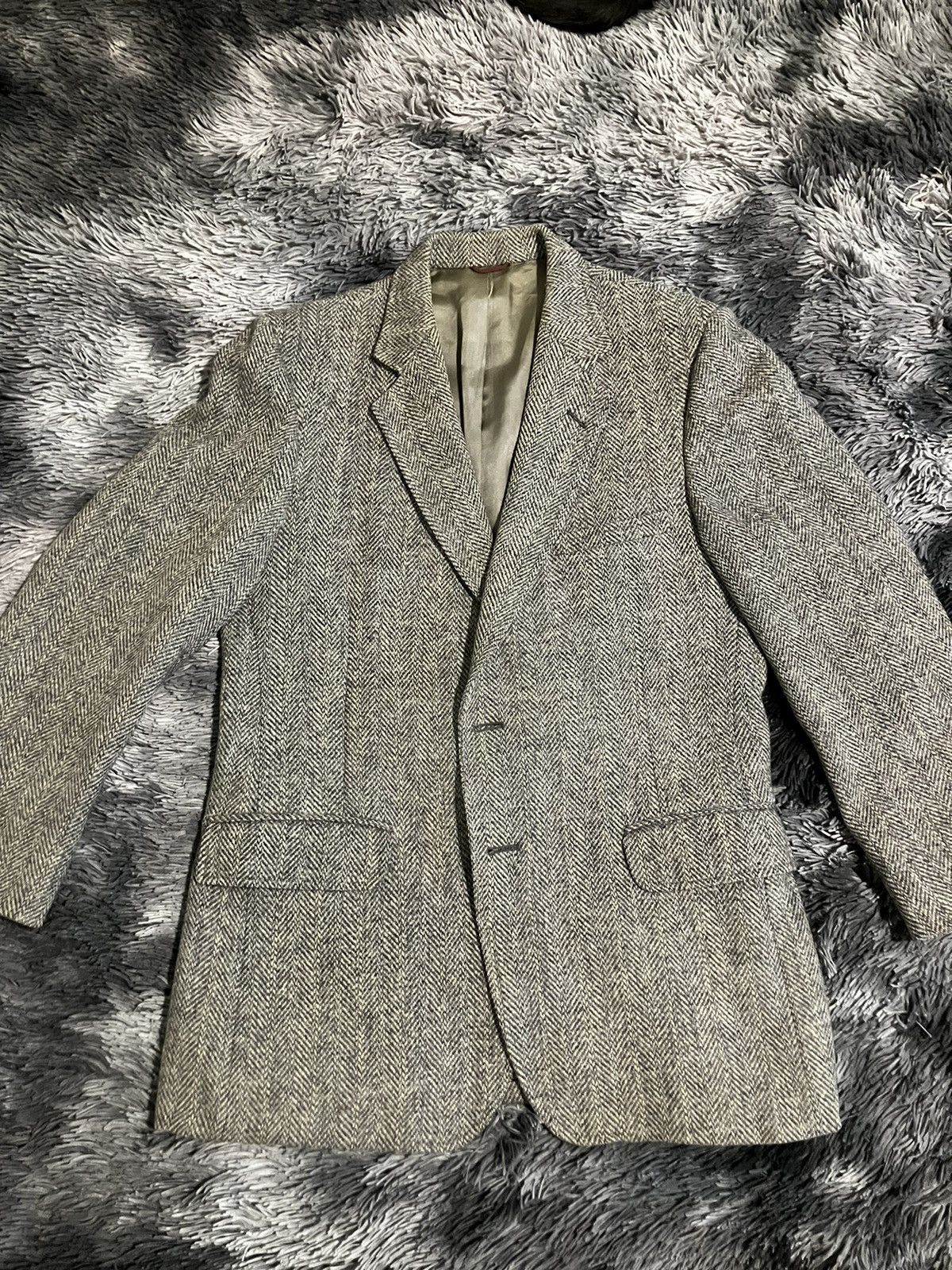 Harris Tweed Harris Tweed Scottish Cotton Hand Woven Blazer Size 42S - 1 Thumbnail