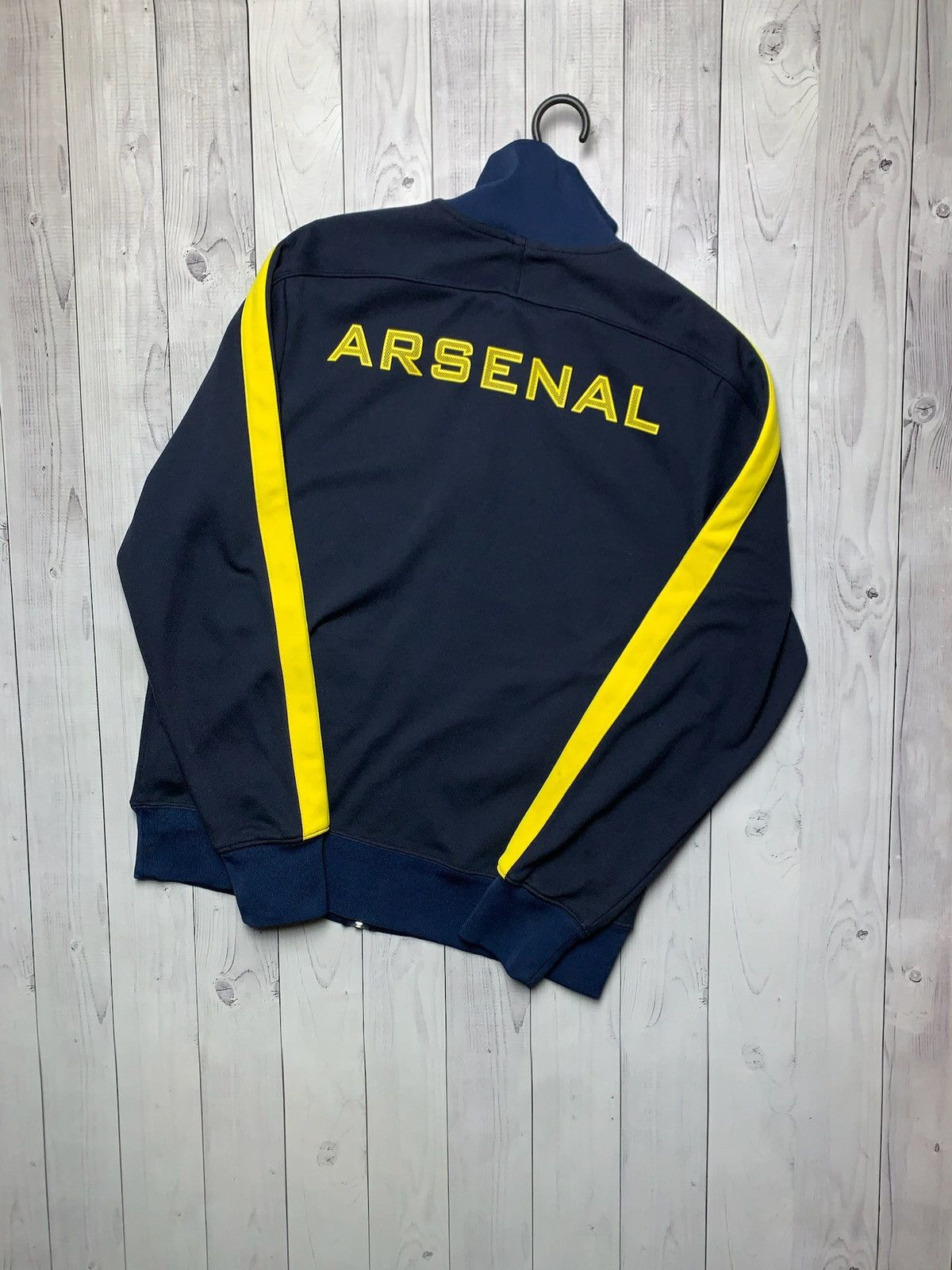 Nike × Vintage Vintage Nike Arsenal soccer track jacket size L Size US L / EU 52-54 / 3 - 2 Thumbnail