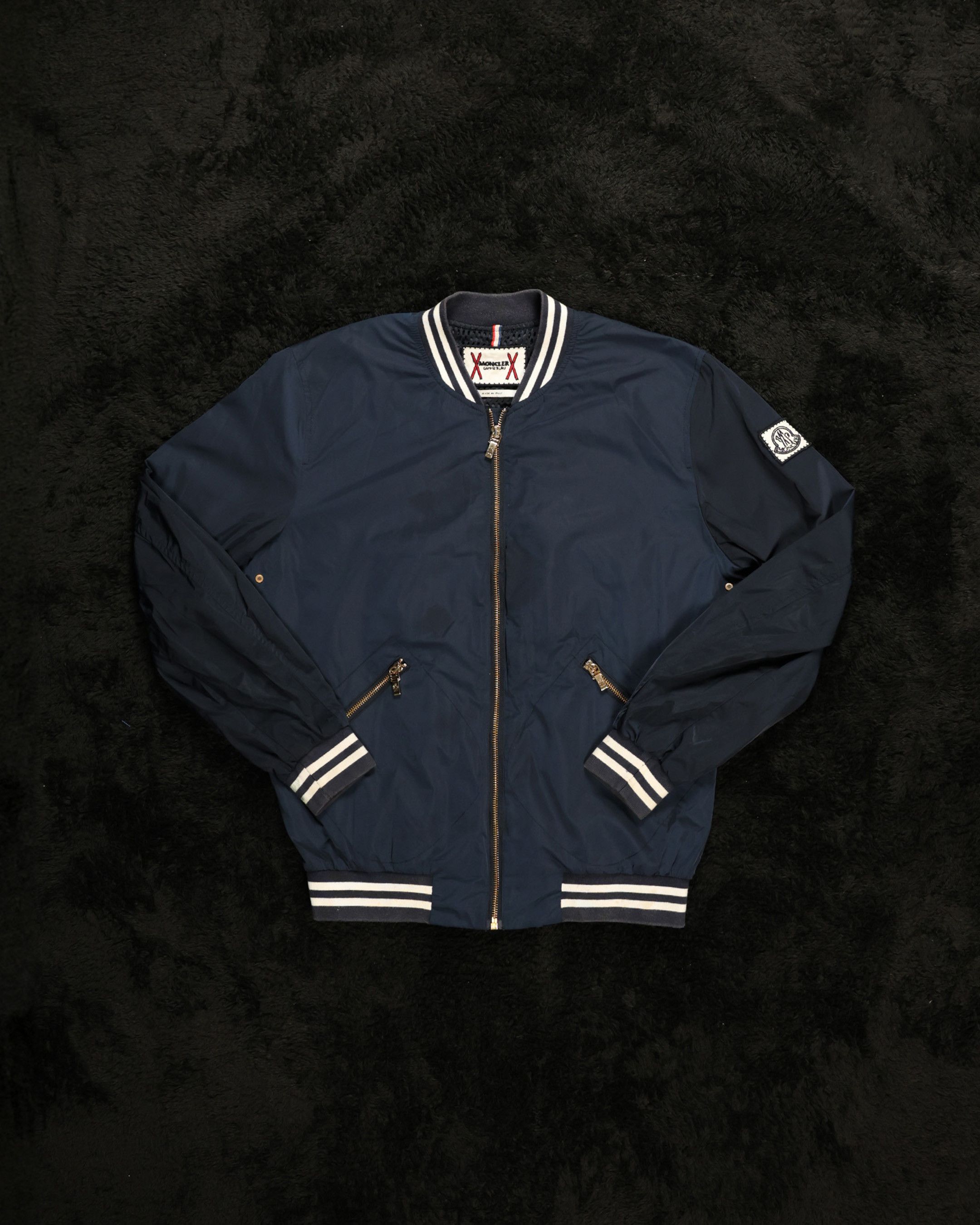 Moncler × Thom Browne Moncler Gamme Bleu - Thom Browne Bomber Jacket Size US L / EU 52-54 / 3 - 5 Thumbnail