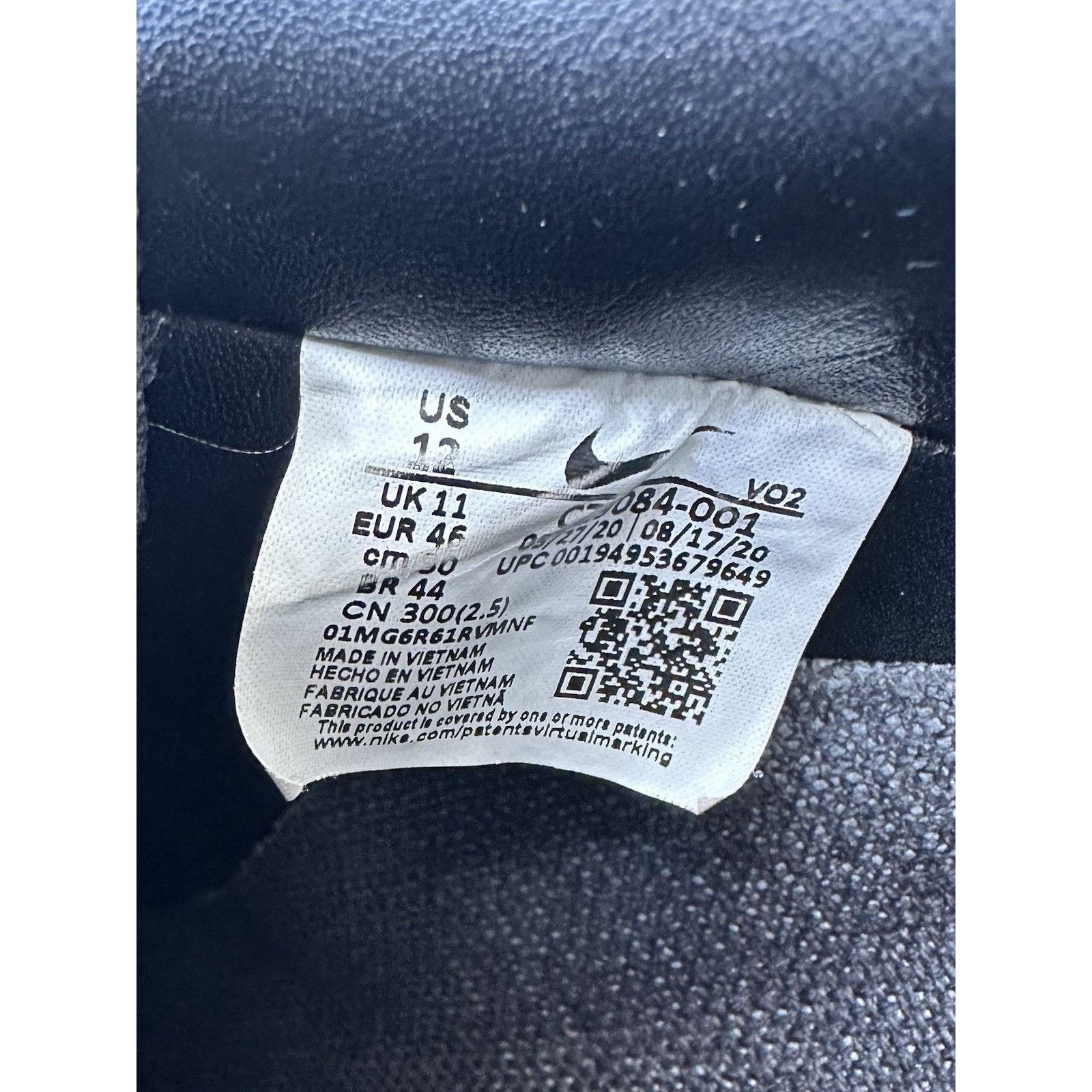 Nike Stussy x Nike Air Force 1 Low Triple Black (VNDS) - Size 12 Size US 12 / EU 45 - 9 Thumbnail
