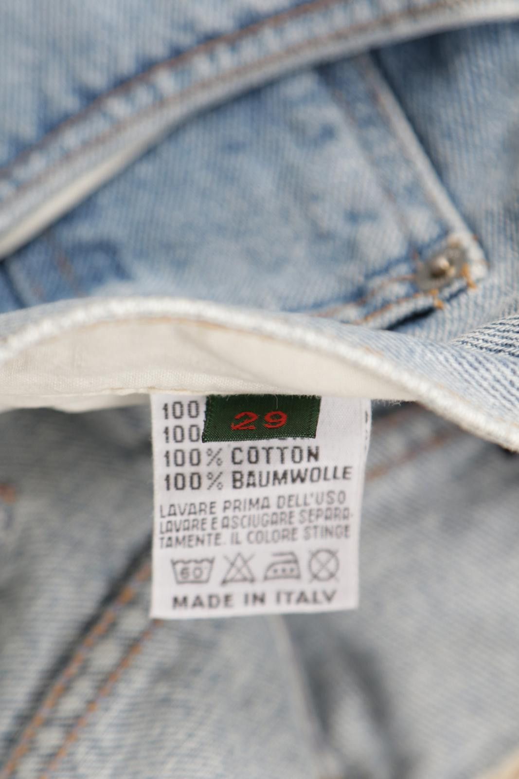 Katharine Hamnett London 90's Katharine Hamnett Light Wash Taper Jeans Size 29" - 7 Thumbnail