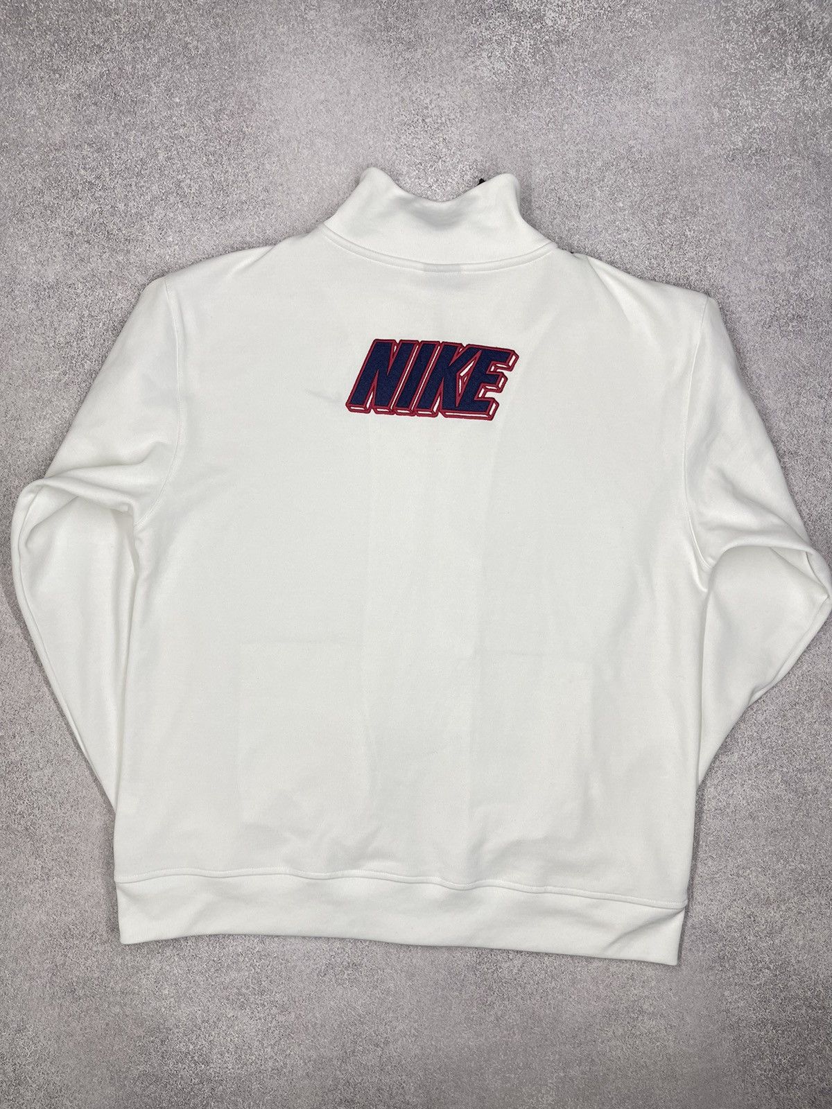 Nike Vintage Nike Drill Track Jacket White Big Logo Print Y2K ACG Size US L / EU 52-54 / 3 - 2 Thumbnail