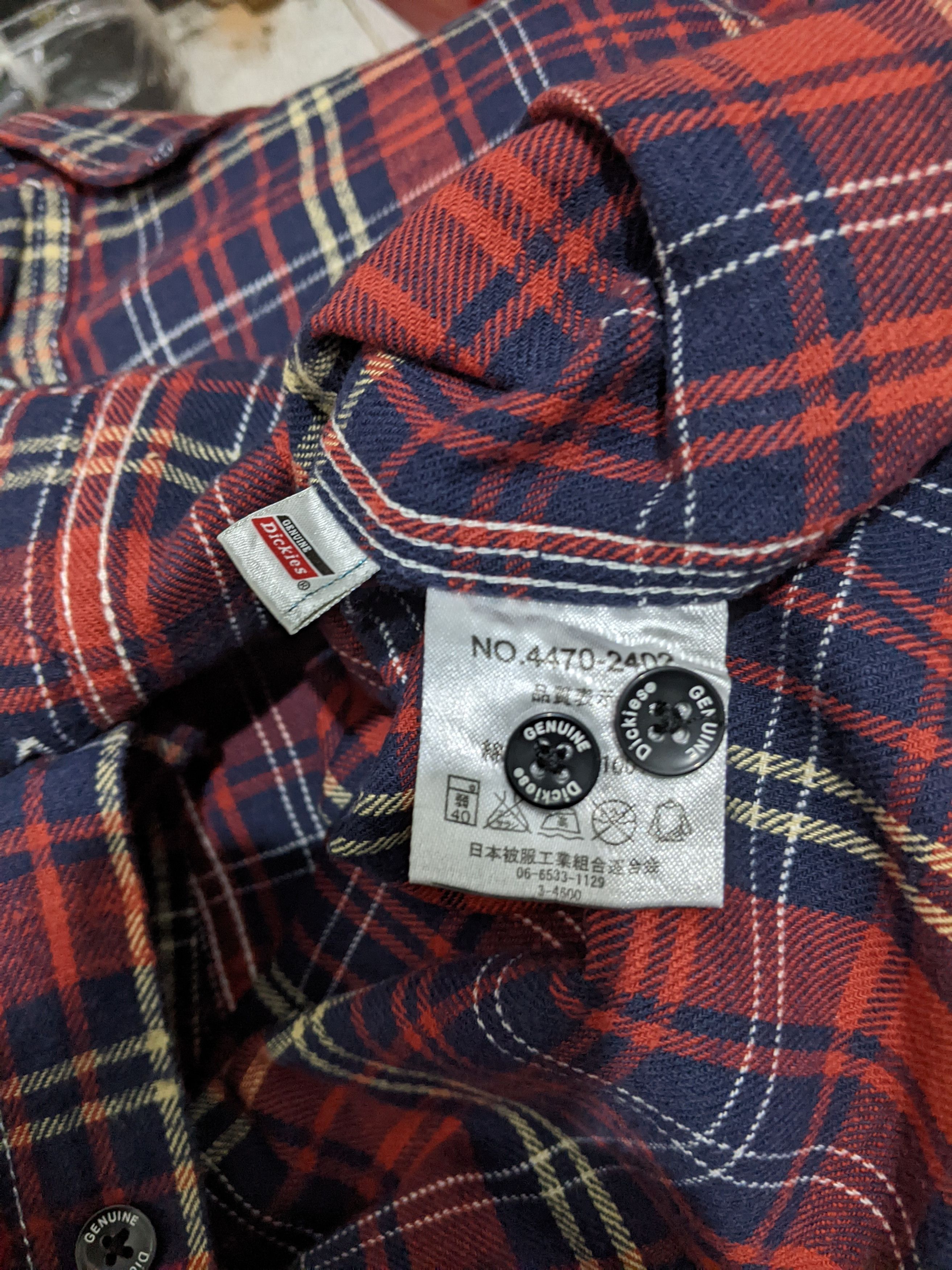 Dickies Genuine Dickies Flannel Shirt Size US XL / EU 56 / 4 - 7 Thumbnail