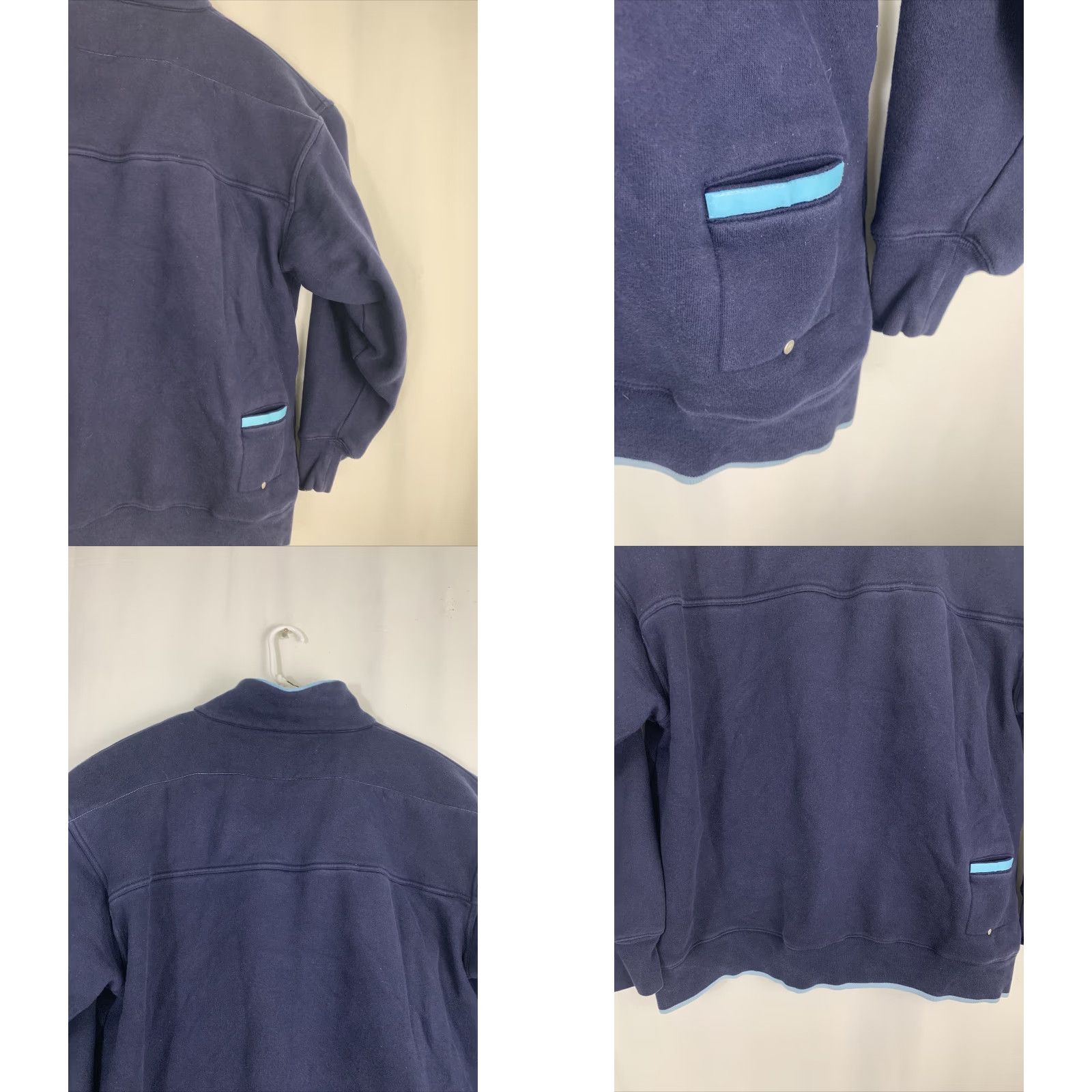 Vintage VINTAGE 90s Pure Playaz Mens 2XL Full Zip Bomber Jacket Blue Men’s Jacket Blue 90s Theme Size US XXL / EU 58 / 5 - 9 Thumbnail