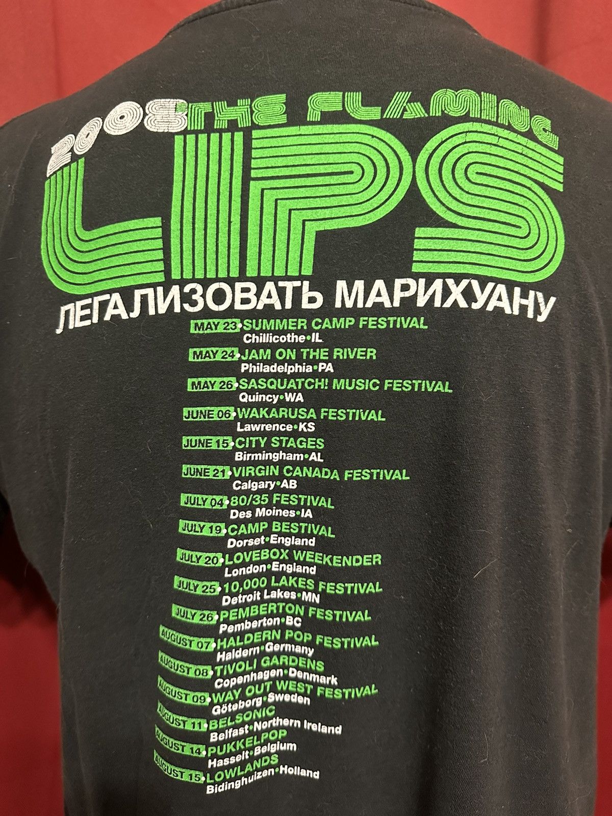 Band Tees The Flaming Lips Tshirt Y2K 2008 Tour Band Tee Grail Size US M / EU 48-50 / 2 - 3 Thumbnail