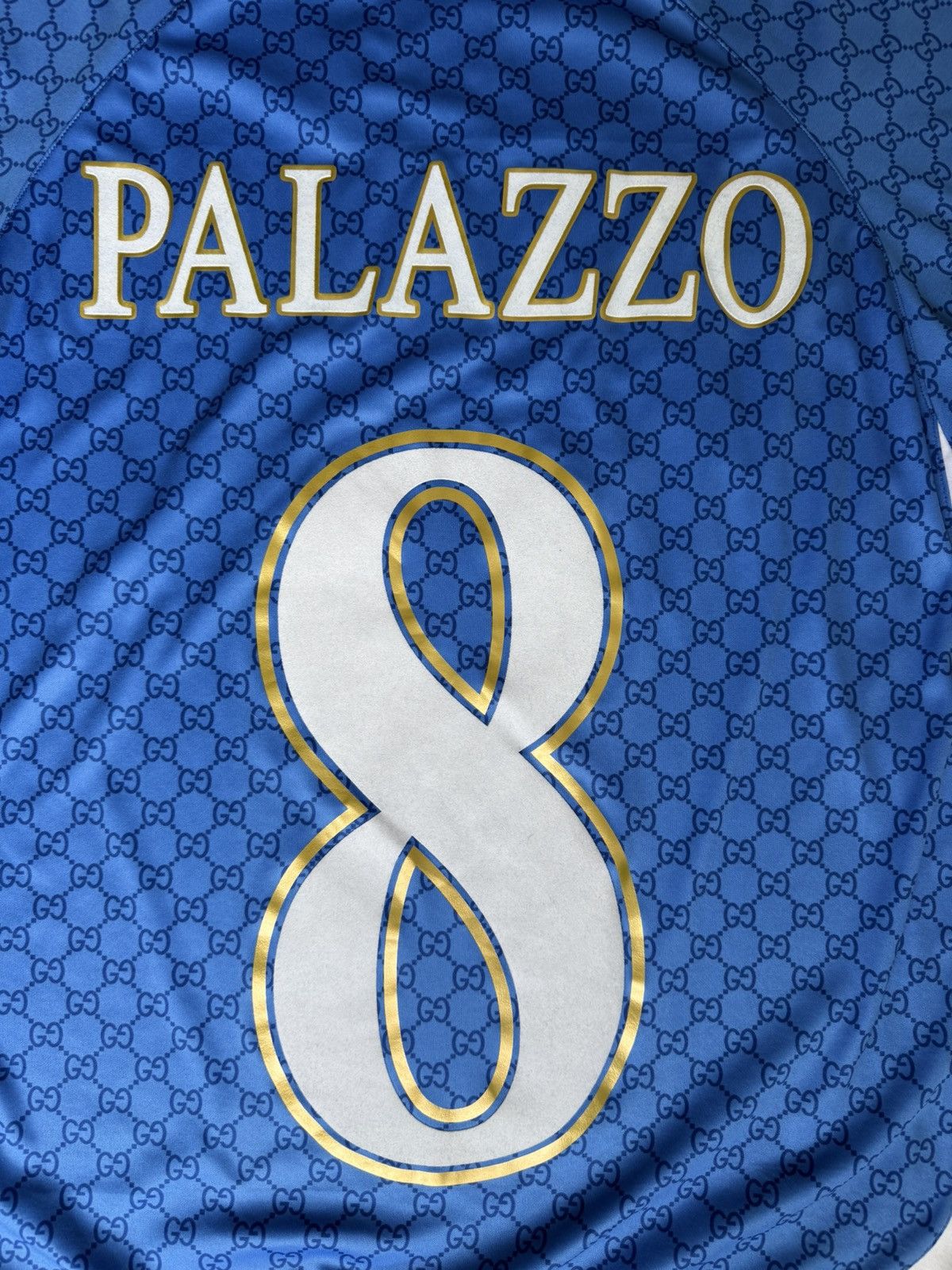 Gucci × Palace Gucci X Palace blue all over GG logo monogram print jersey Size US M / EU 48-50 / 2 - 10 Thumbnail