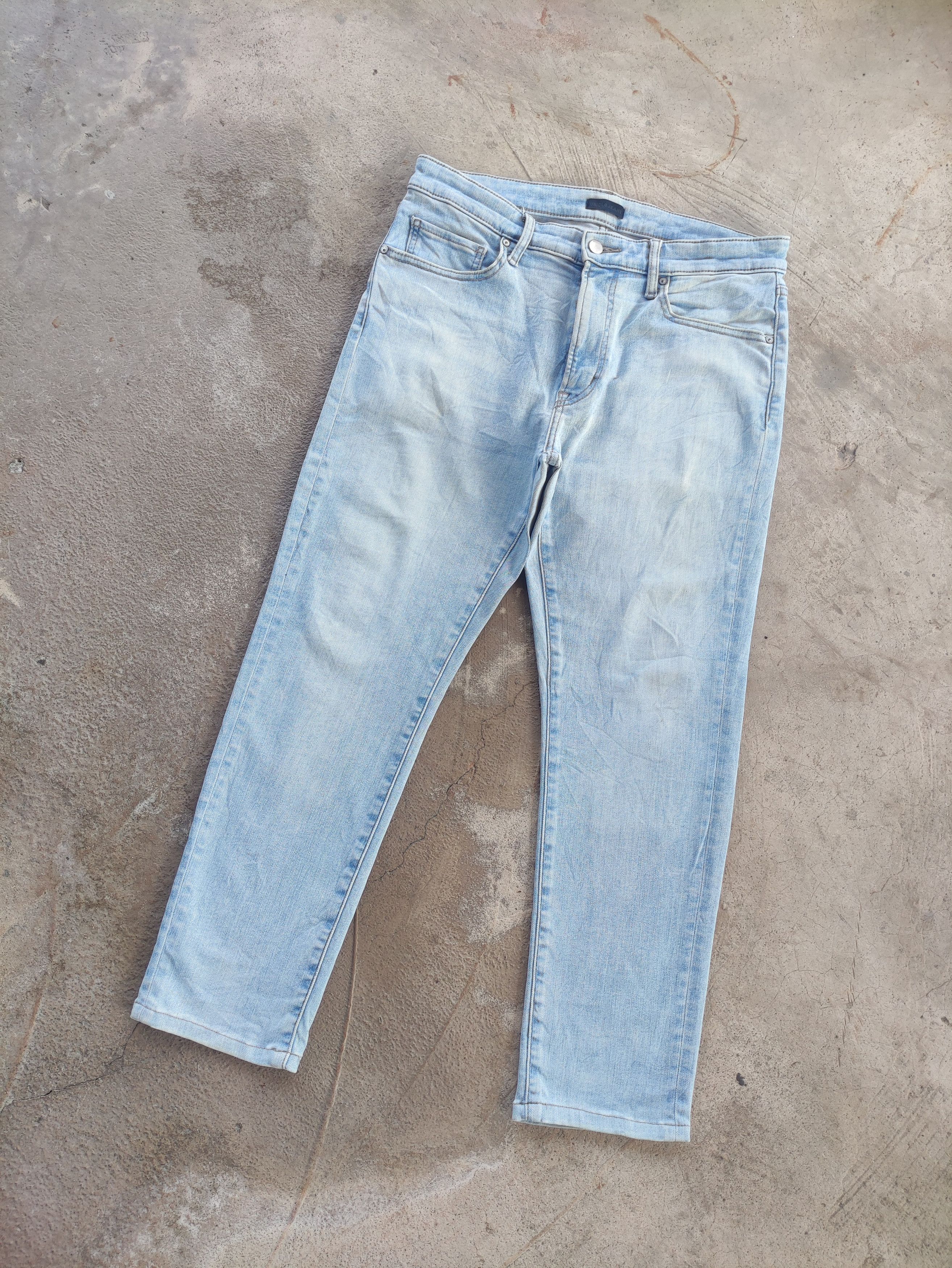 Japanese Brand Vintage Japanese Jean Distressed Faded Denim Pants Size US 33 - 2 Thumbnail