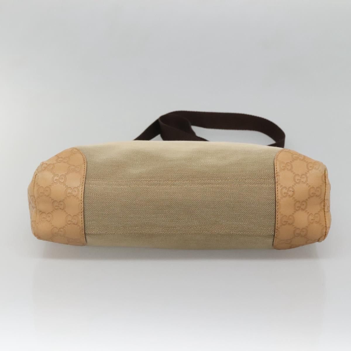 Gucci GUCCI Guccissima Shoulder Bag Canvas Beige Silver Size ONE SIZE - 9 Thumbnail