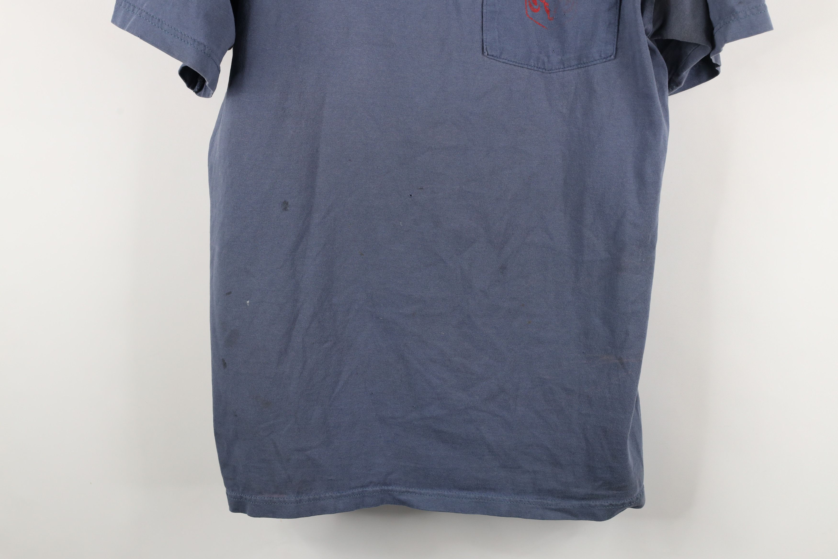 Vintage Vintage 90s Dodge Ram Trucks Pocket T-Shirt Blue Cotton USA Size US XL / EU 56 / 4 - 3 Thumbnail