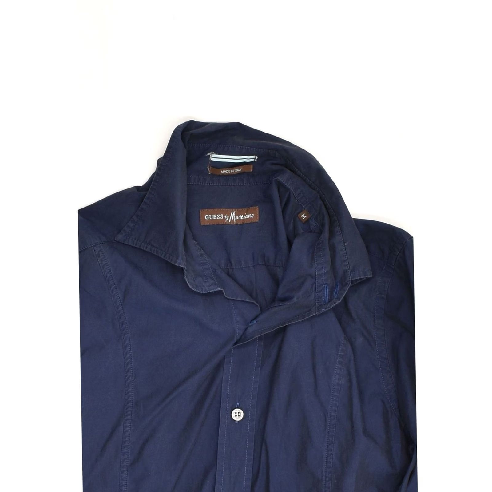 Guess GUESS BY MARCIANO Mens Shirt Medium Navy Blue Cotton Size US M / EU 48-50 / 2 - 3 Thumbnail