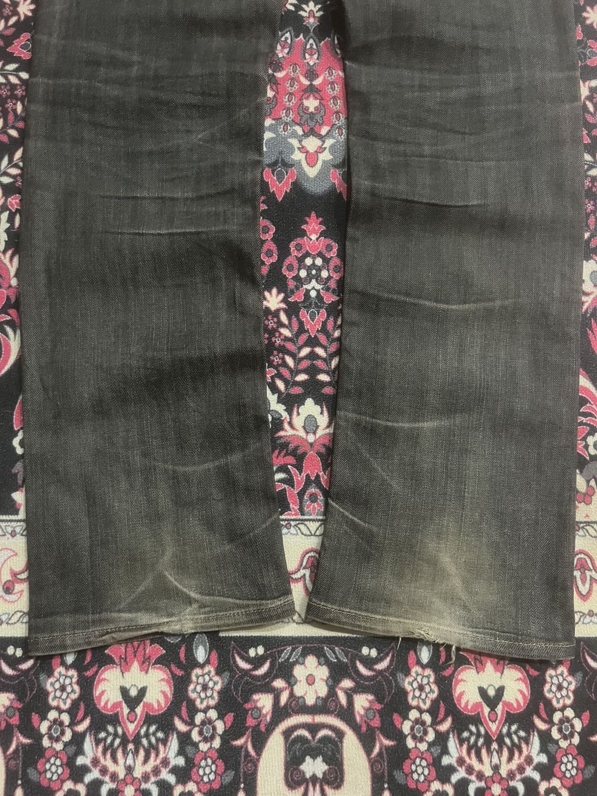 Kapital Japanese Back Number Rusty Wash Tight Straight Selvedge Jean Size US 32 / EU 48 - 11 Thumbnail
