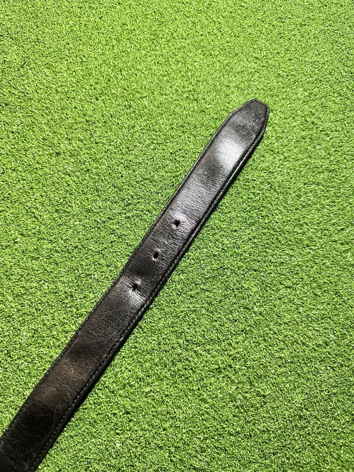 Gucci Vintage Gucci GG leather belt Size 32 - 4 Thumbnail