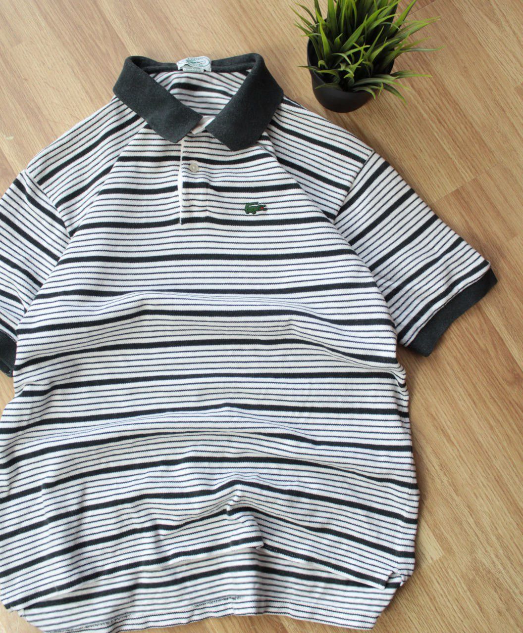 Lacoste 🔥 90s RARE Lacoste x Izod Vintage Striped Polo T Shirt USA Size US L / EU 52-54 / 3 - 2 Thumbnail