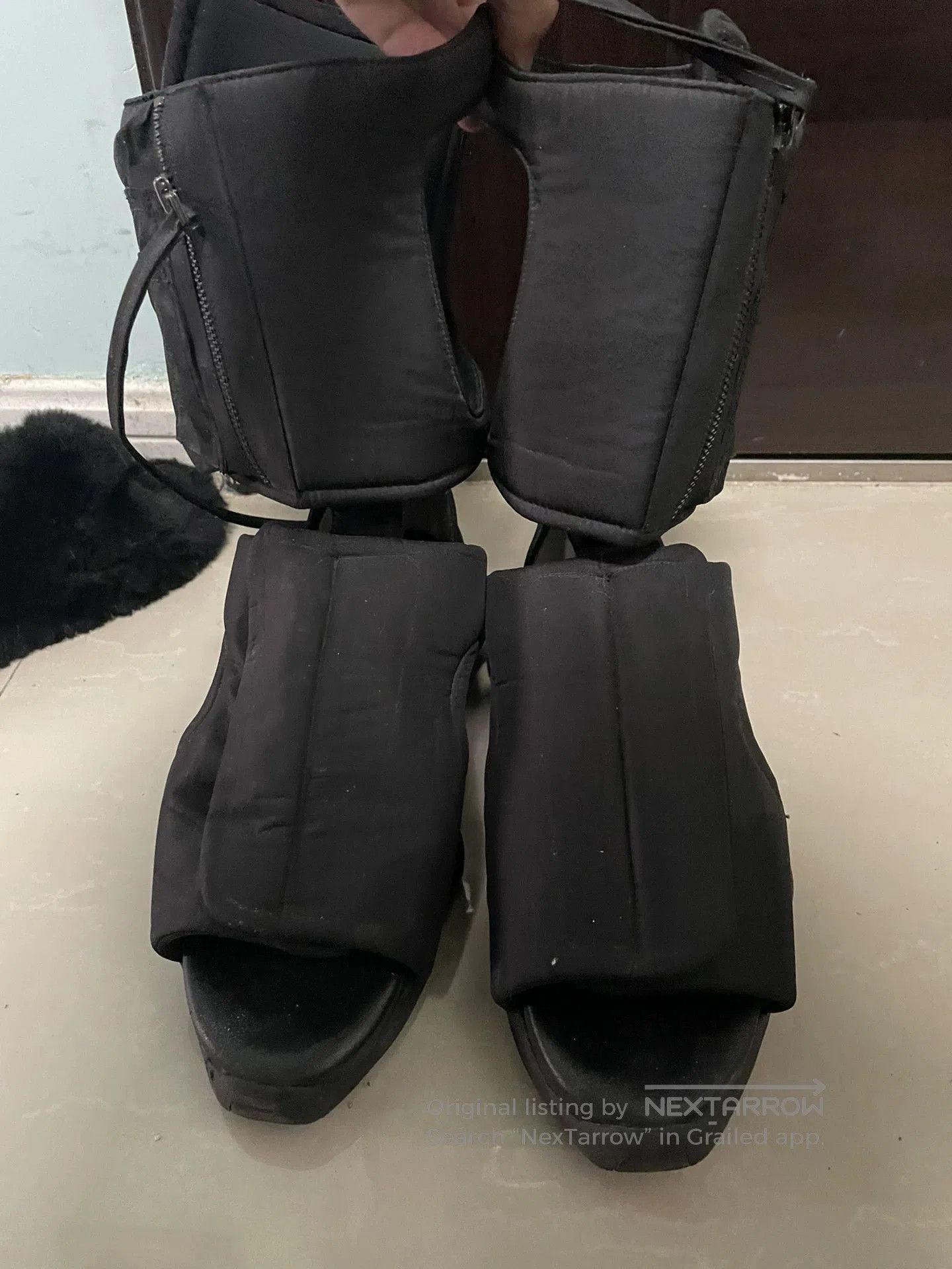 Rick Owens Rick Owens x adidas High-Top Sandals. Size US 10 / EU 43 - 2 Thumbnail