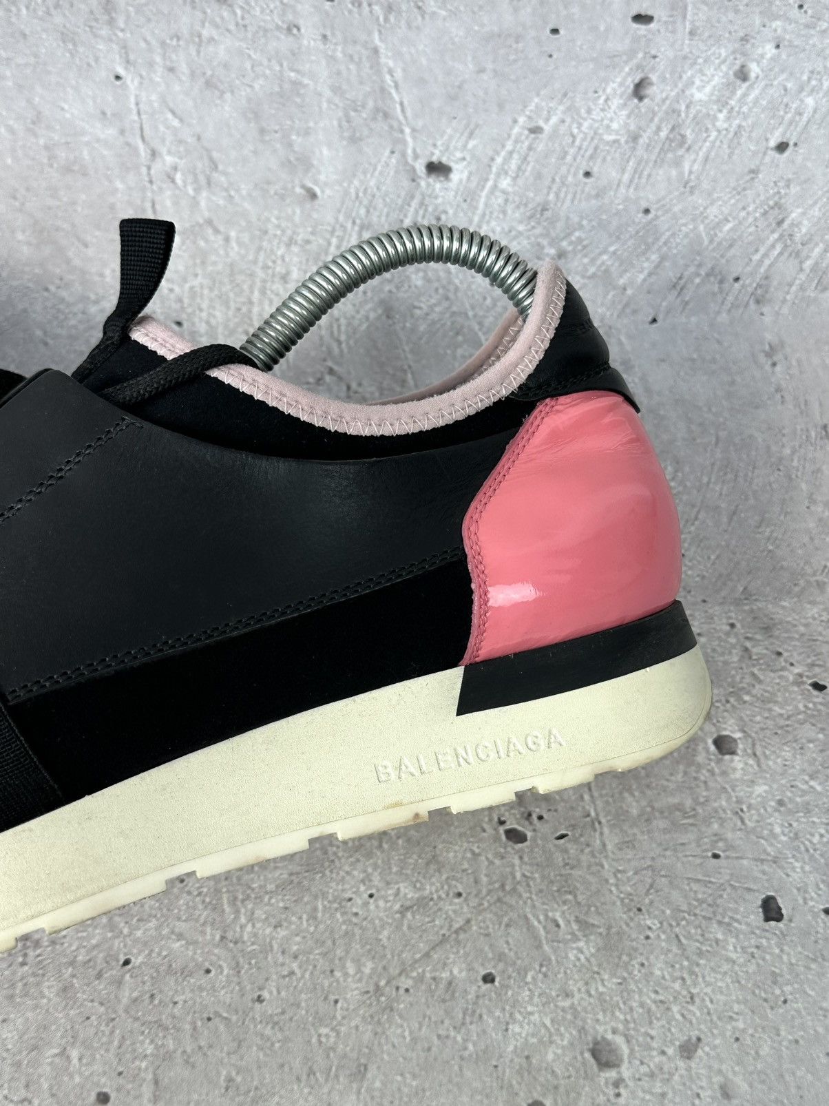 Balenciaga Balenciaga Race Runner Leather Mesh Women’s Sneaker Size US 10 / IT 40 - 7 Thumbnail