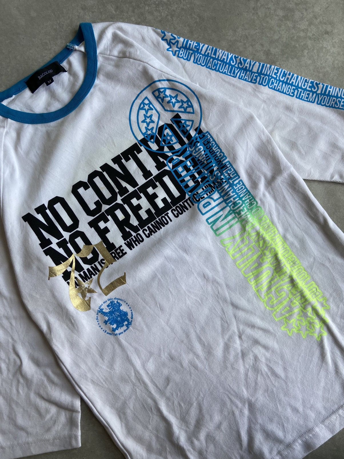 If Six Was Nine × Japanese Brand × Le Grande Bleu (L.G.B.) Bacolod No Control No Freedom Raglan Size US M / EU 48-50 / 2 - 5 Thumbnail