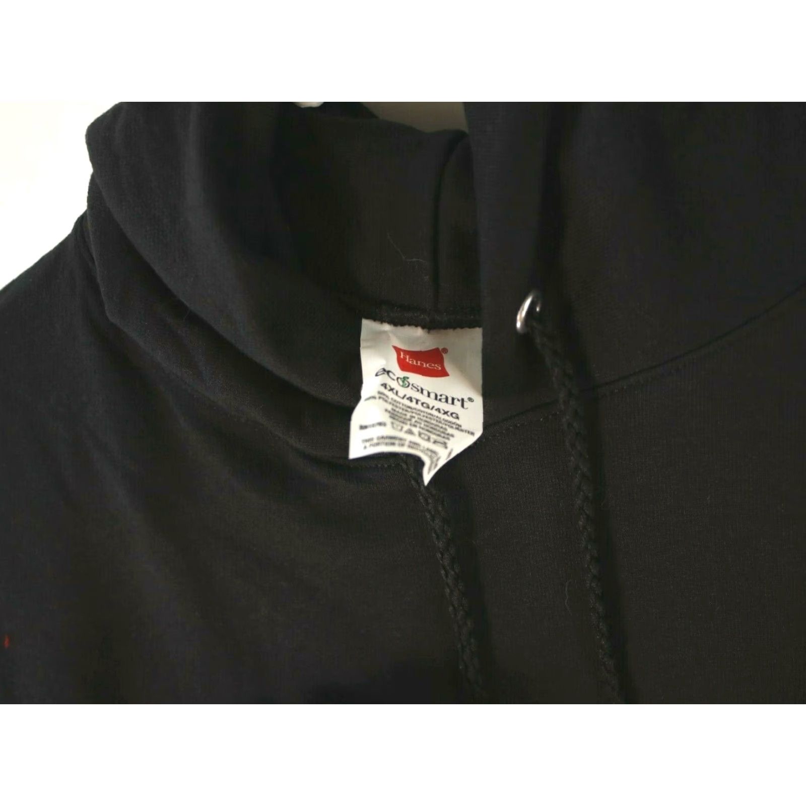 Hanes Hanes Sweatshirt Pullover Mens Big & Tall 4XL Black EcoSmart ComfortBlend Hoodie Pouch Crew Neck Size US XXL / EU 58 / 5 - 2 Thumbnail