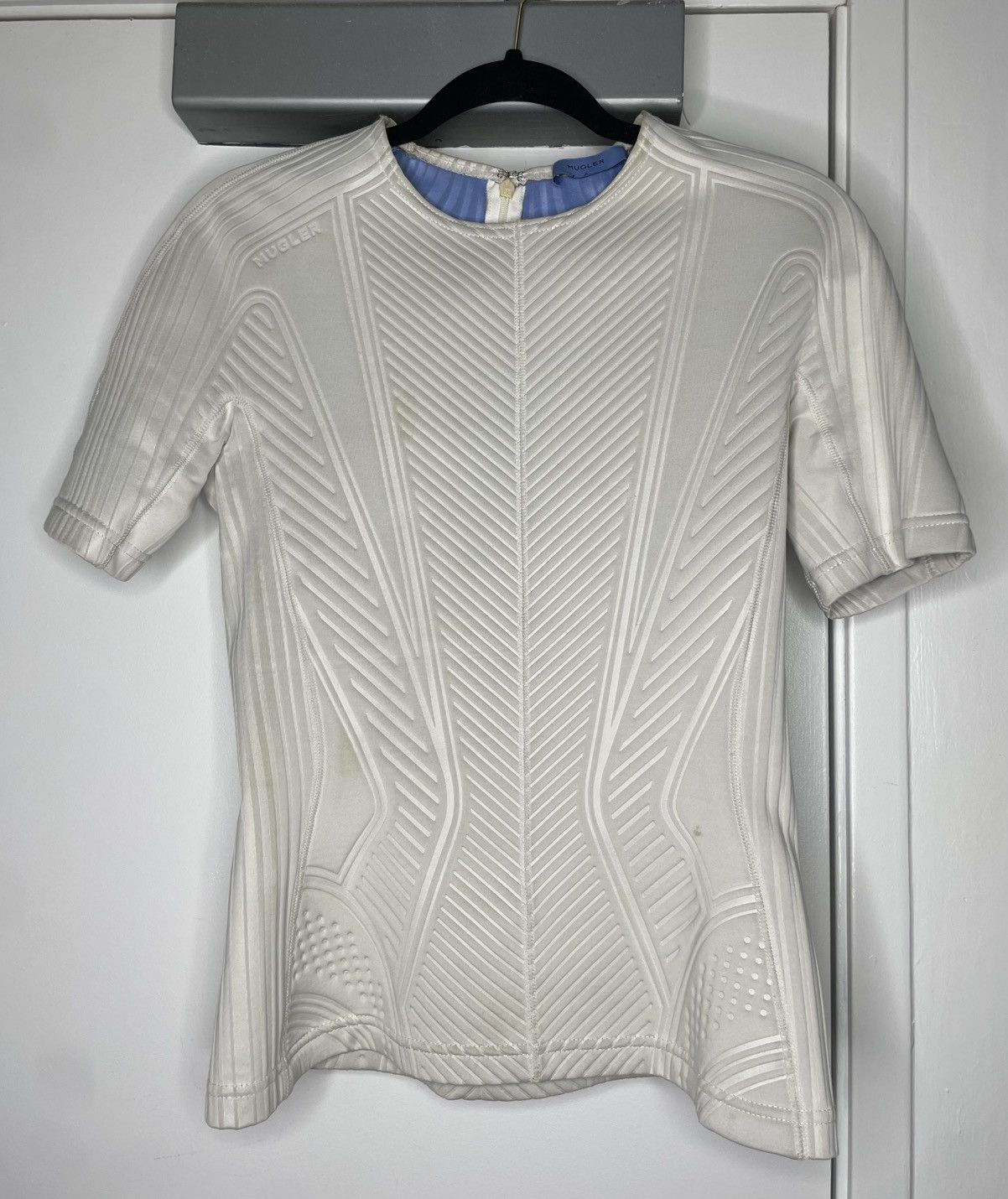 Mugler Mugler Geometric Neoprene Fitted Top Size S / US 4 / IT 40 - 1 Thumbnail