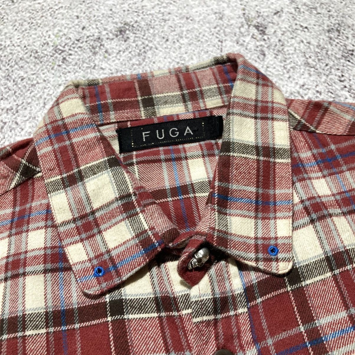GOSTAR DE FUGA 🇯🇵 2000s Gostar De Fuga Flanel Plaid Shirt Button Up Punk Size US S / EU 44-46 / 1 - 7 Thumbnail